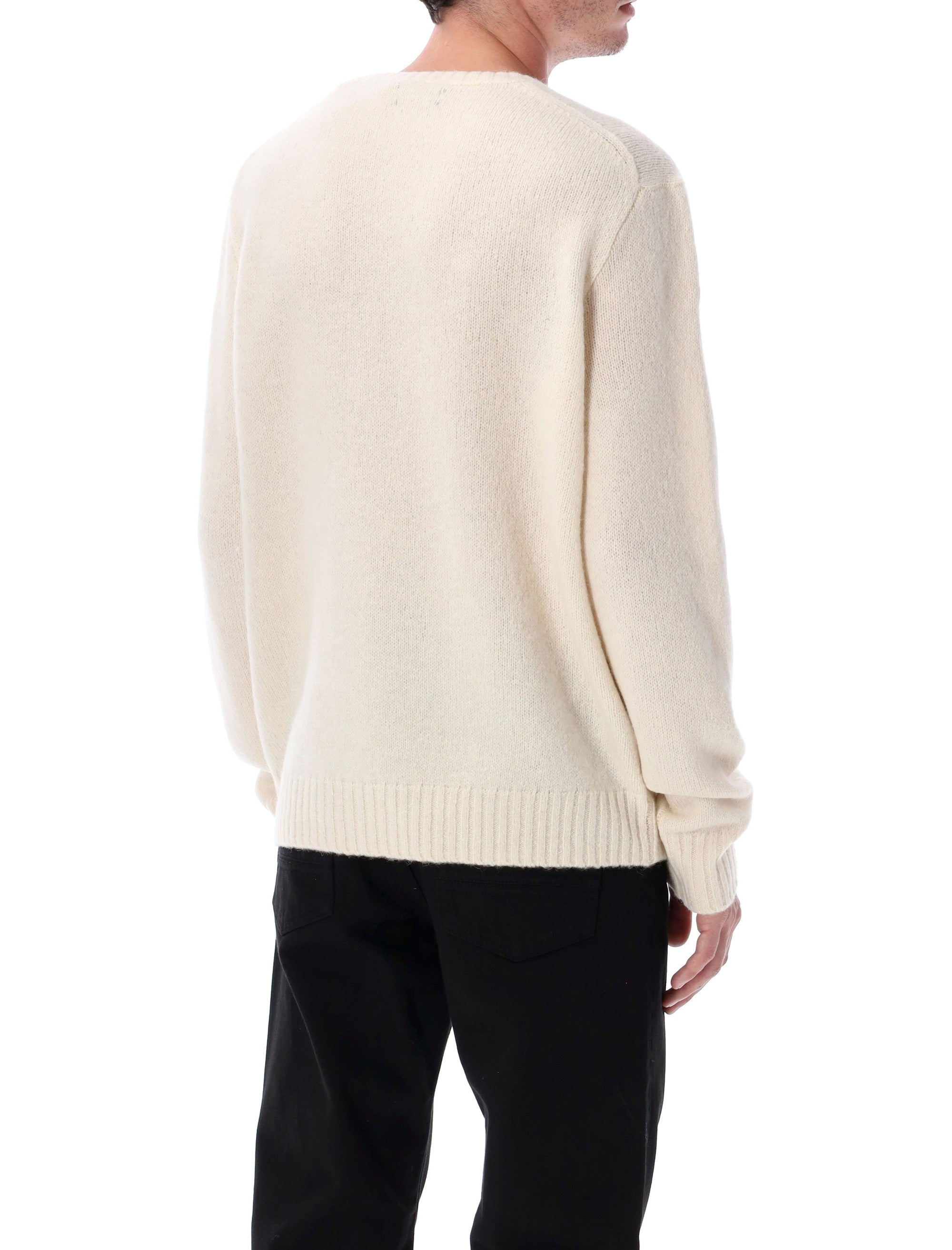 Polo Ralph Lauren wool-blend crew neck jumper Cream Sweater