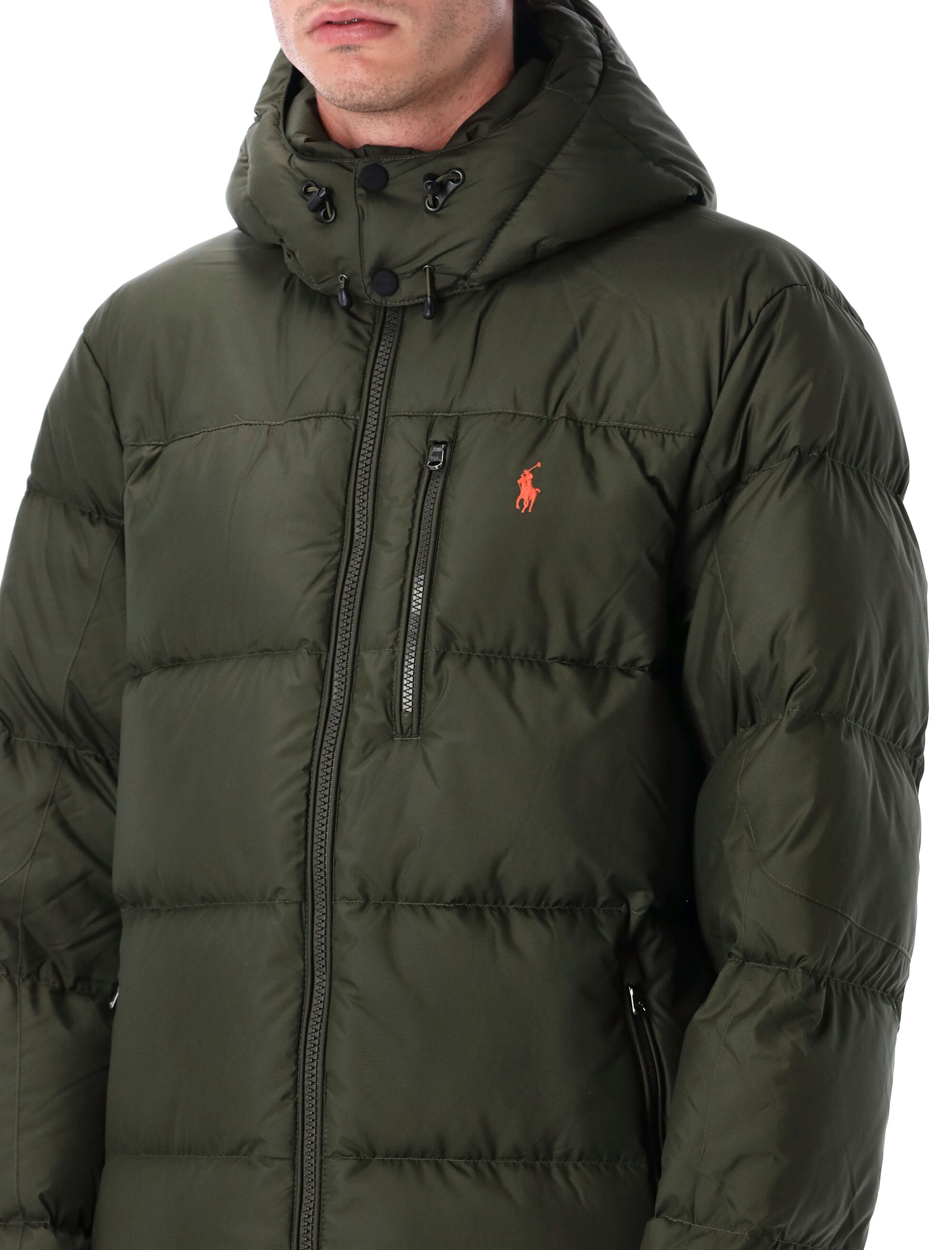 Polo Ralph Lauren Gorham Down Jacket with Detachable Hood Olive Recycled Polyester Padding