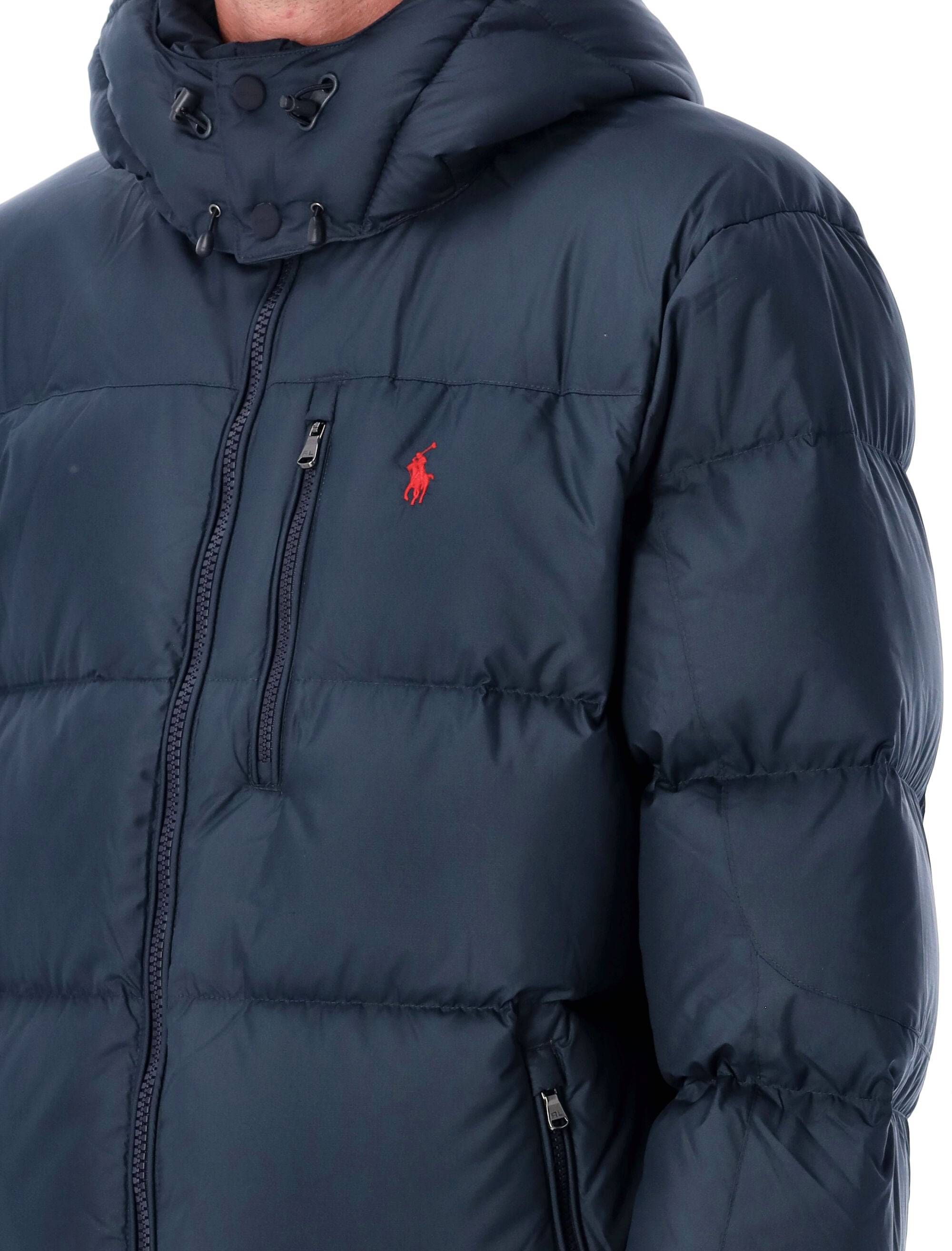 Polo Ralph Lauren Gorham Down Jacket with Detachable Hood Navy Recycled Polyester Padding