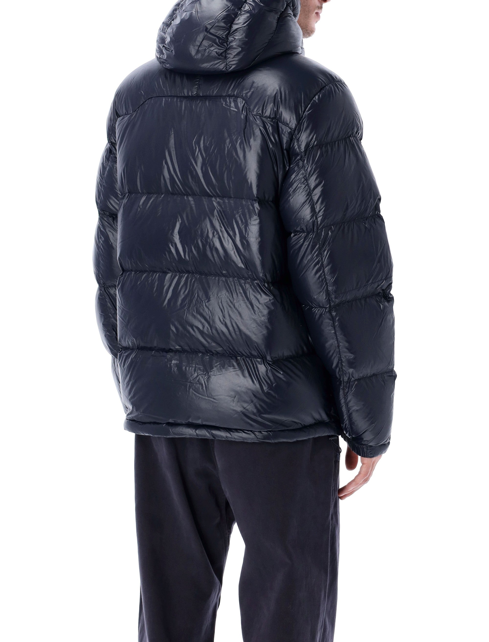 Polo Ralph Lauren The Gorham Glossed down jacket with detachable hood Navy Recycled Nylon Filling