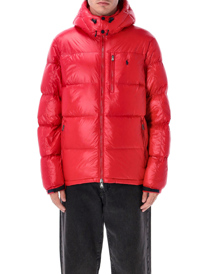 Polo Ralph Lauren The Gorham Glossed down jacket with detachable hood Red Recycled Nylon Filling