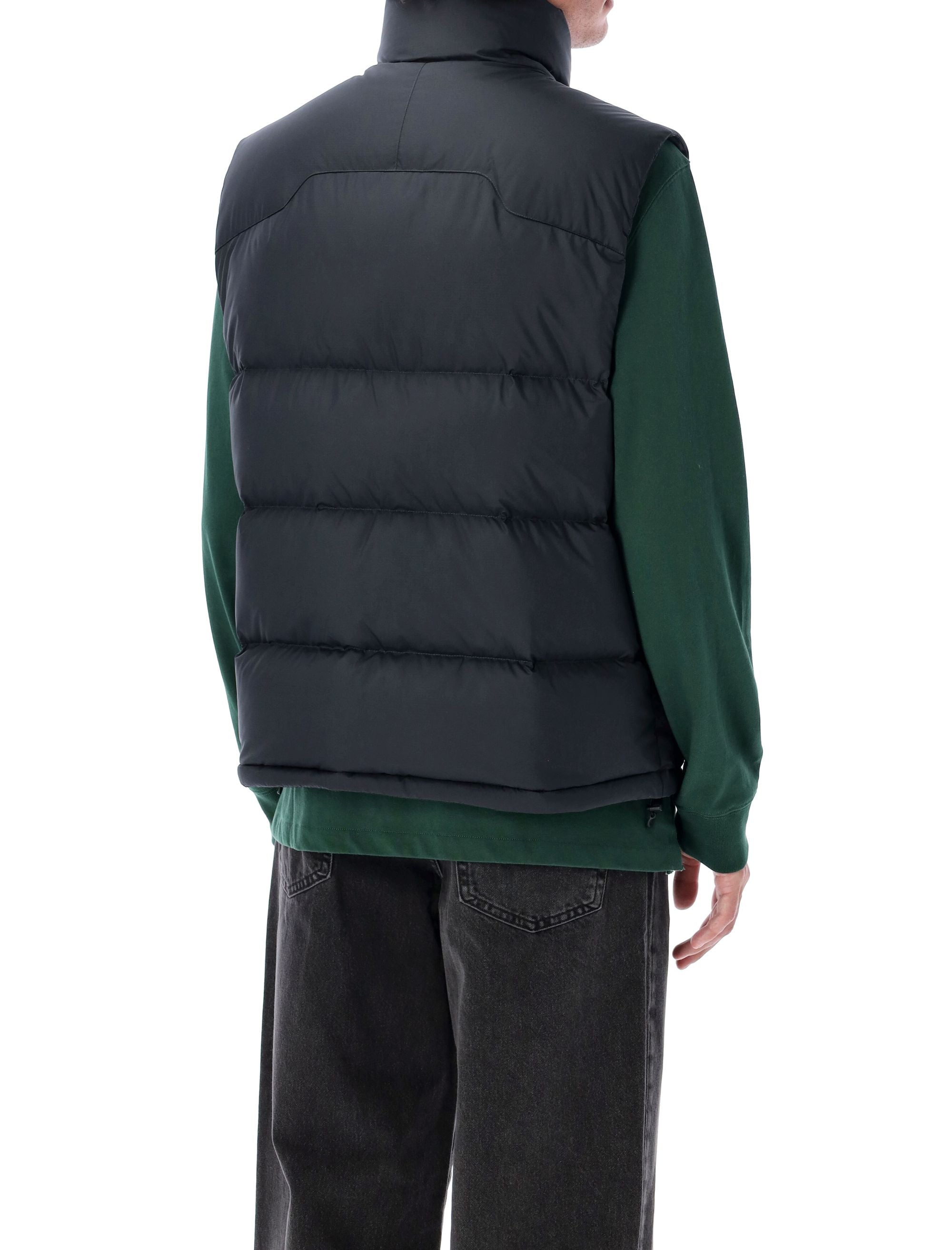Puffer Vest Black Recycled Polyester