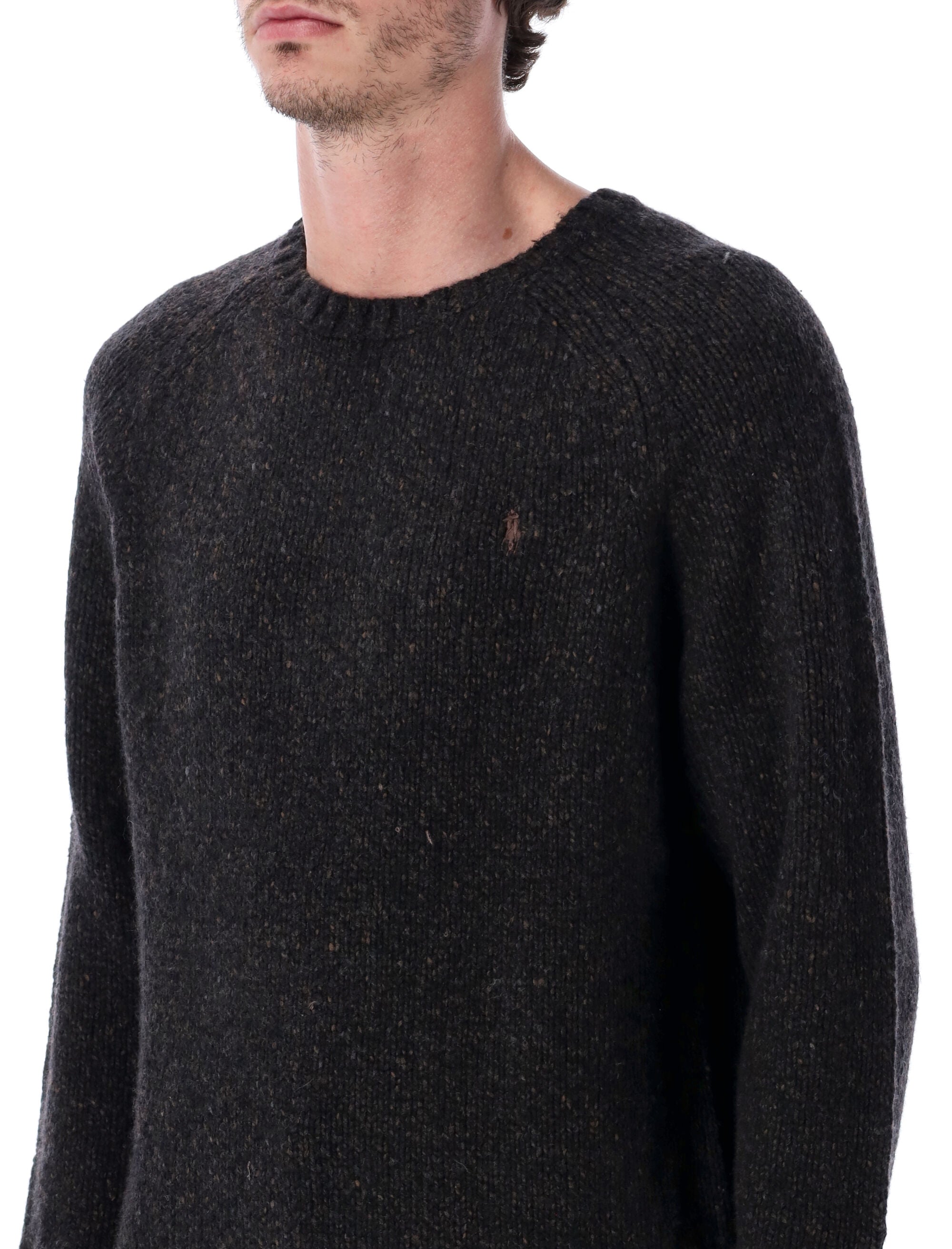Polo Ralph Lauren wool-blend crewneck sweater Brown Recycled Wool