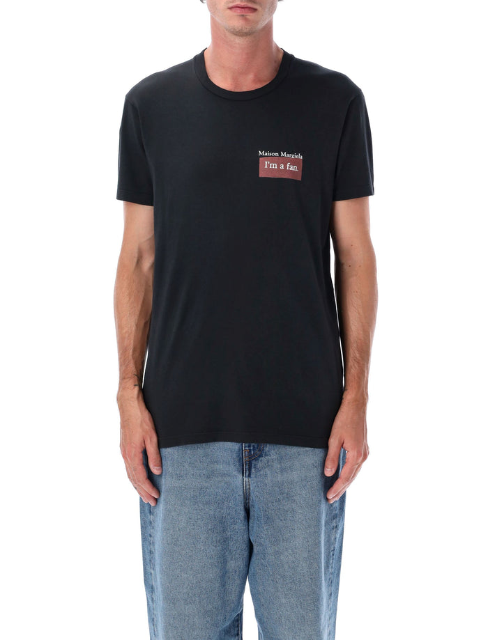 Maison Margiela Overdyed Cotton Im a Fan T-Shirt Charcoal