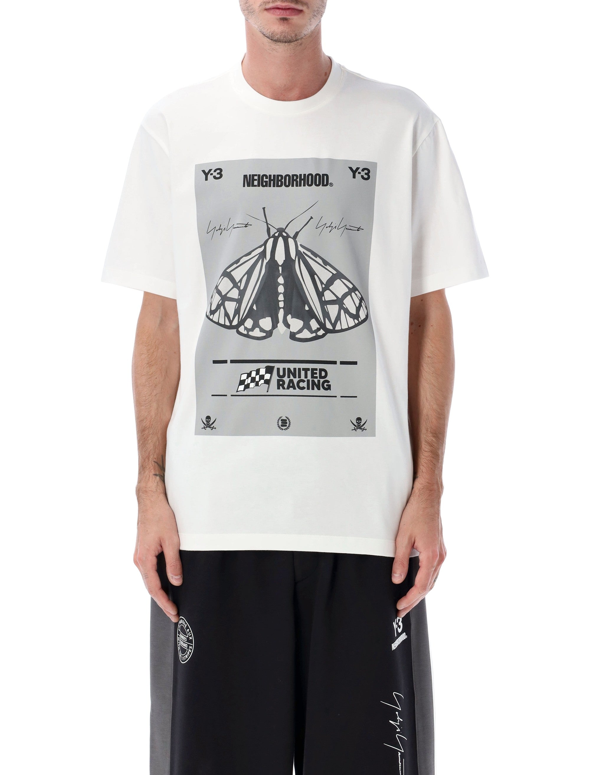 Y-3 NBHD oversized cotton graphic t-shirt White Tshirt