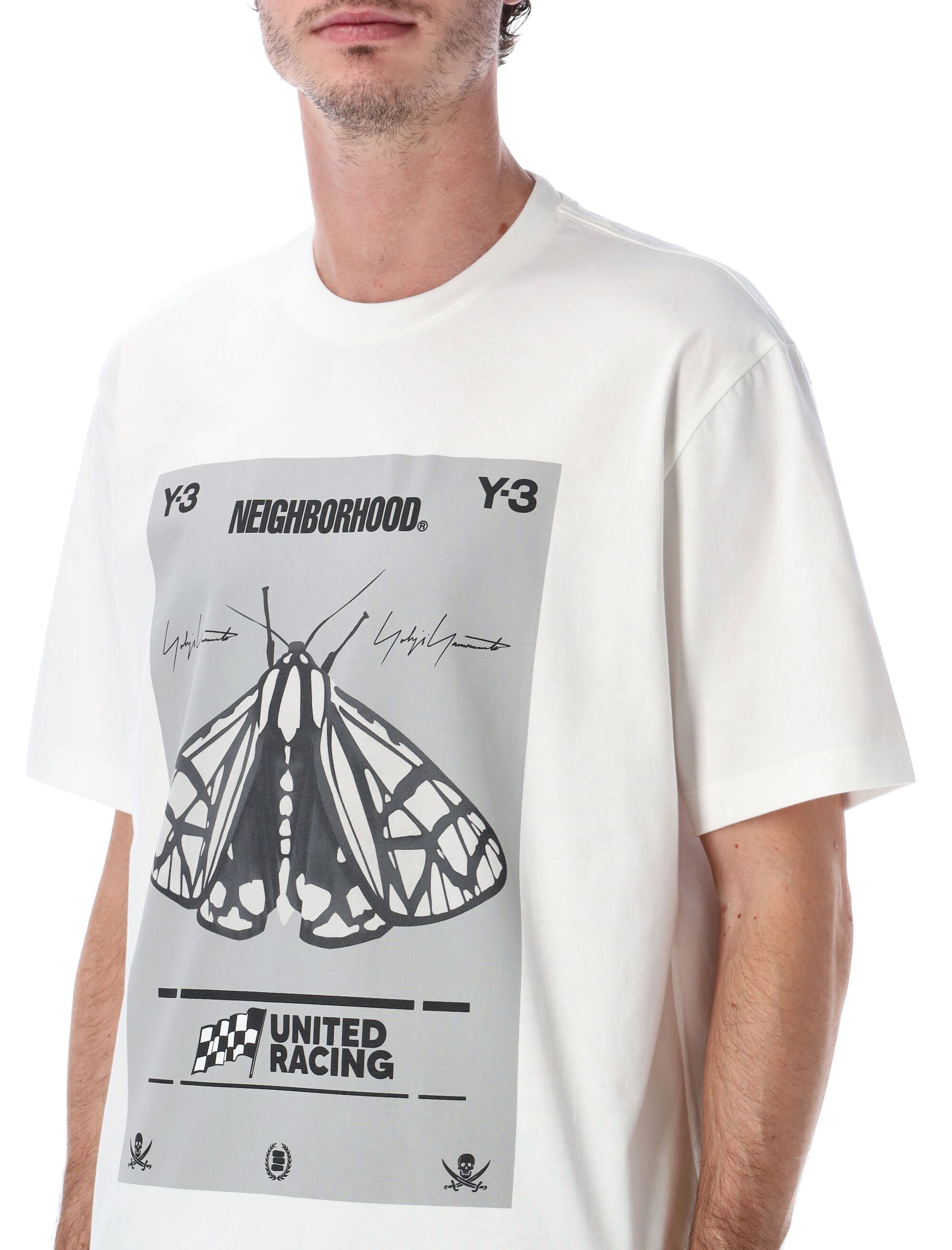 Y-3 NBHD oversized cotton graphic t-shirt White Tshirt