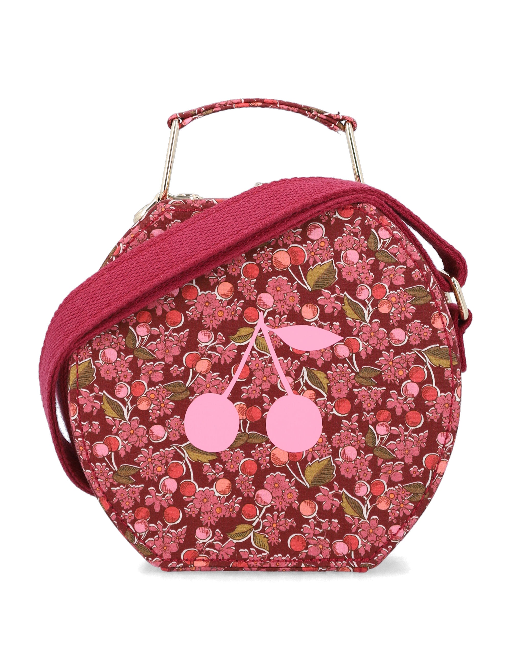 Bonpoint Jadore suitcase bag in red liberty organic cotton Im Grenadine Shoulder