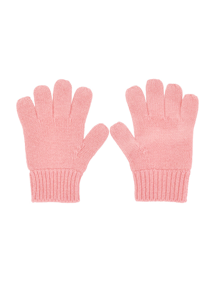 Bonpoint Birk cashmere gloves Candy Pink