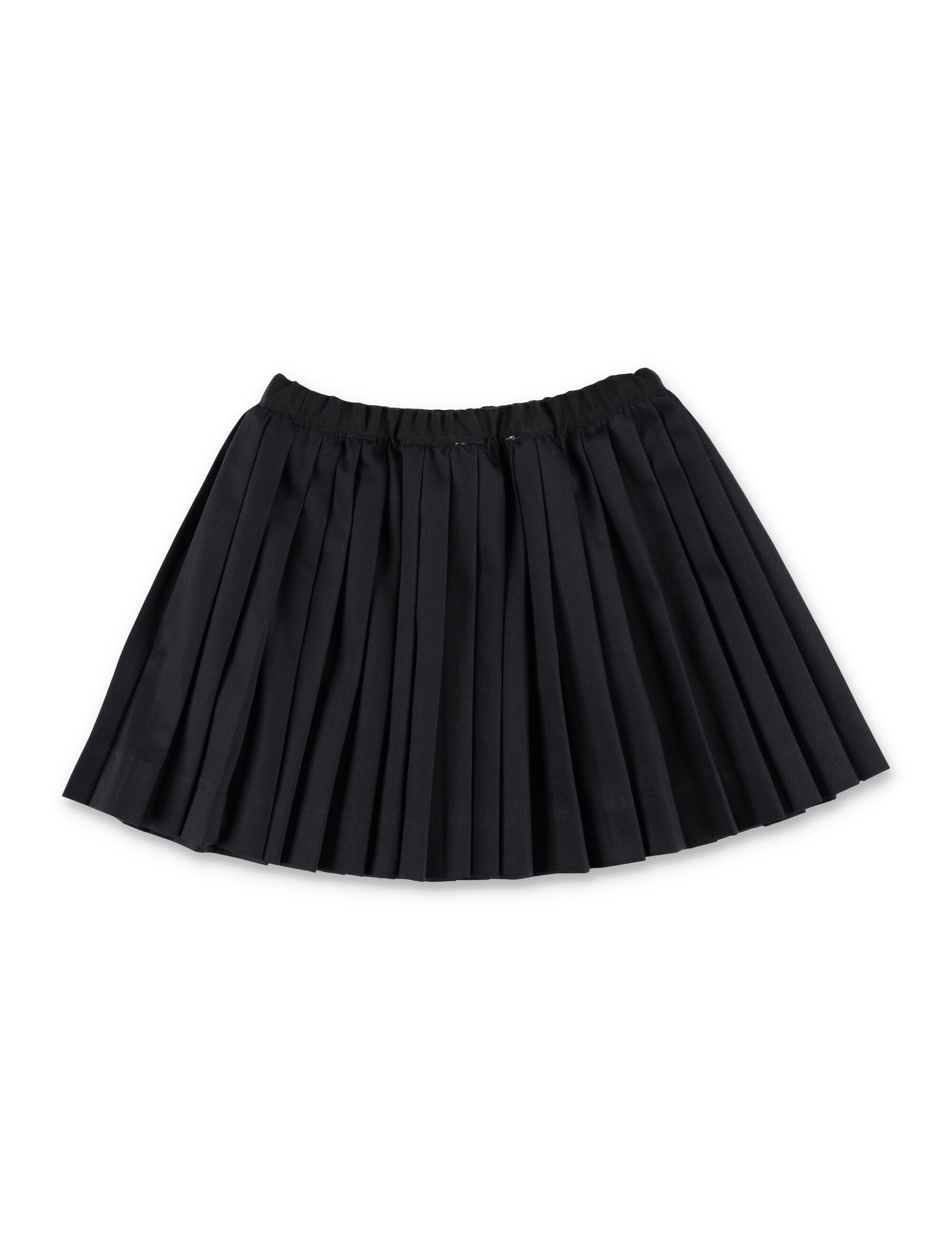 Bonpoint Jais girls pleated skirt in cotton twill Black