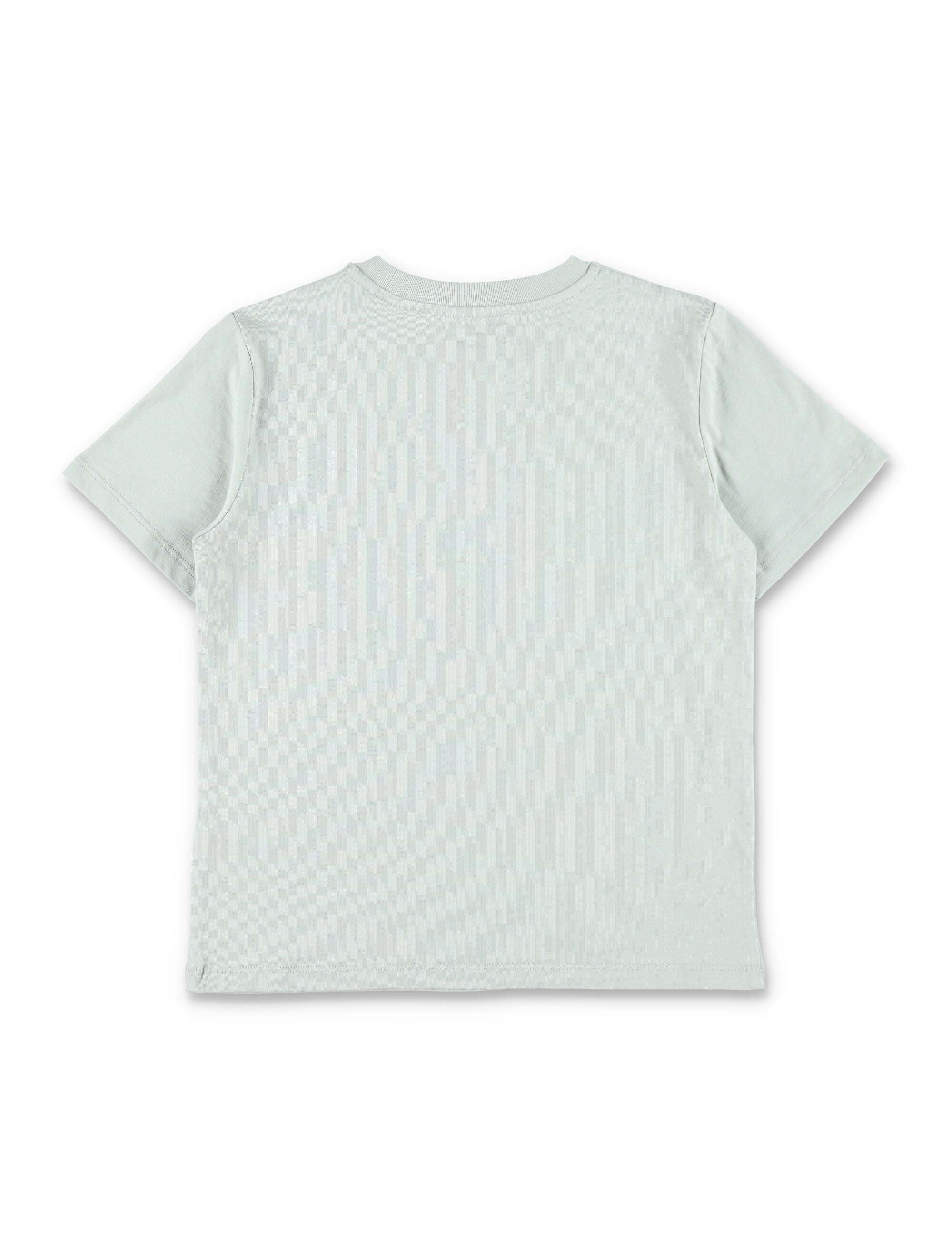 Bonpoint Thibald Boys T-shirt with Heritage Logo Light Green Organic Cotton