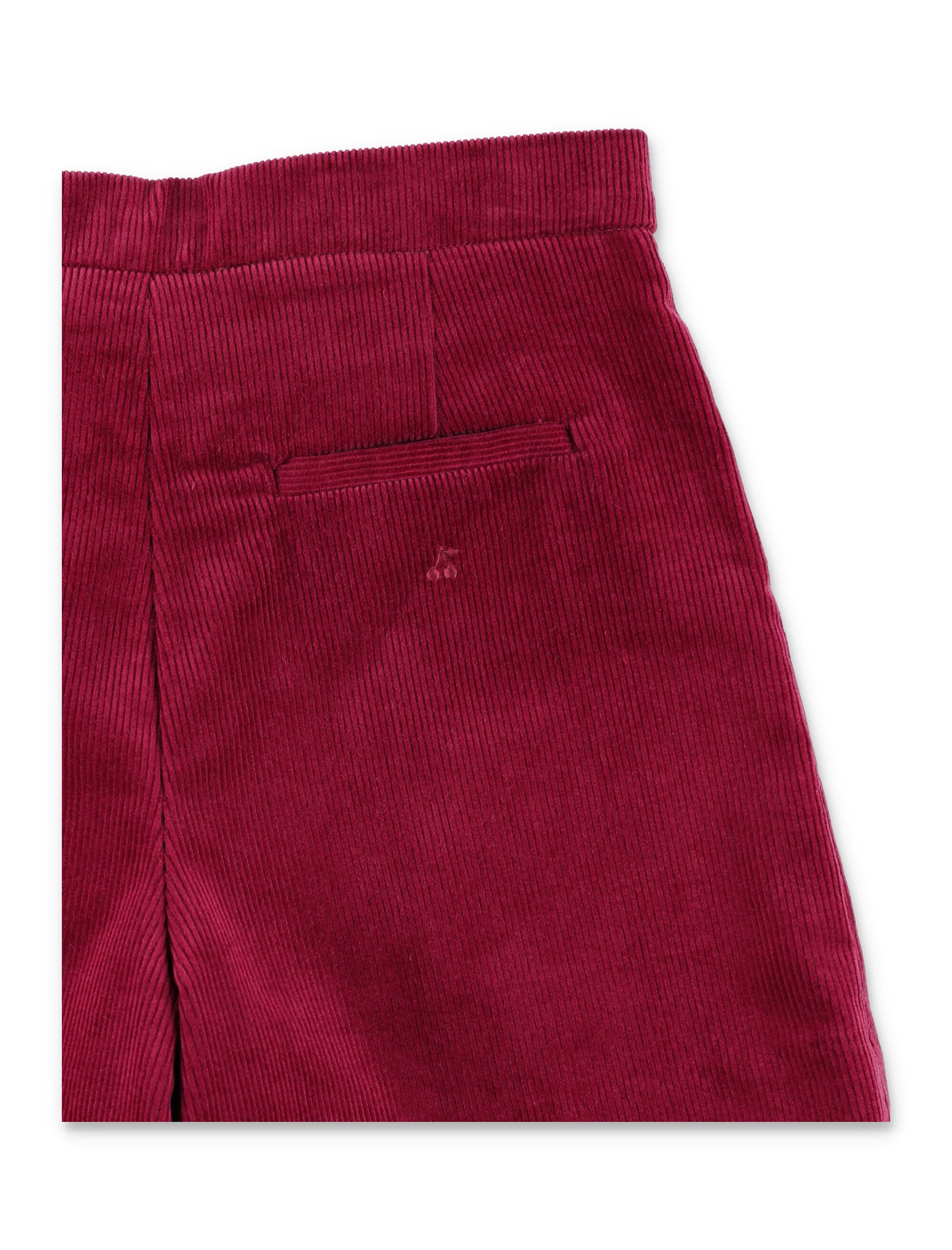 Bonpoint Josefina girls corduroy shorts Burgundy Cotton