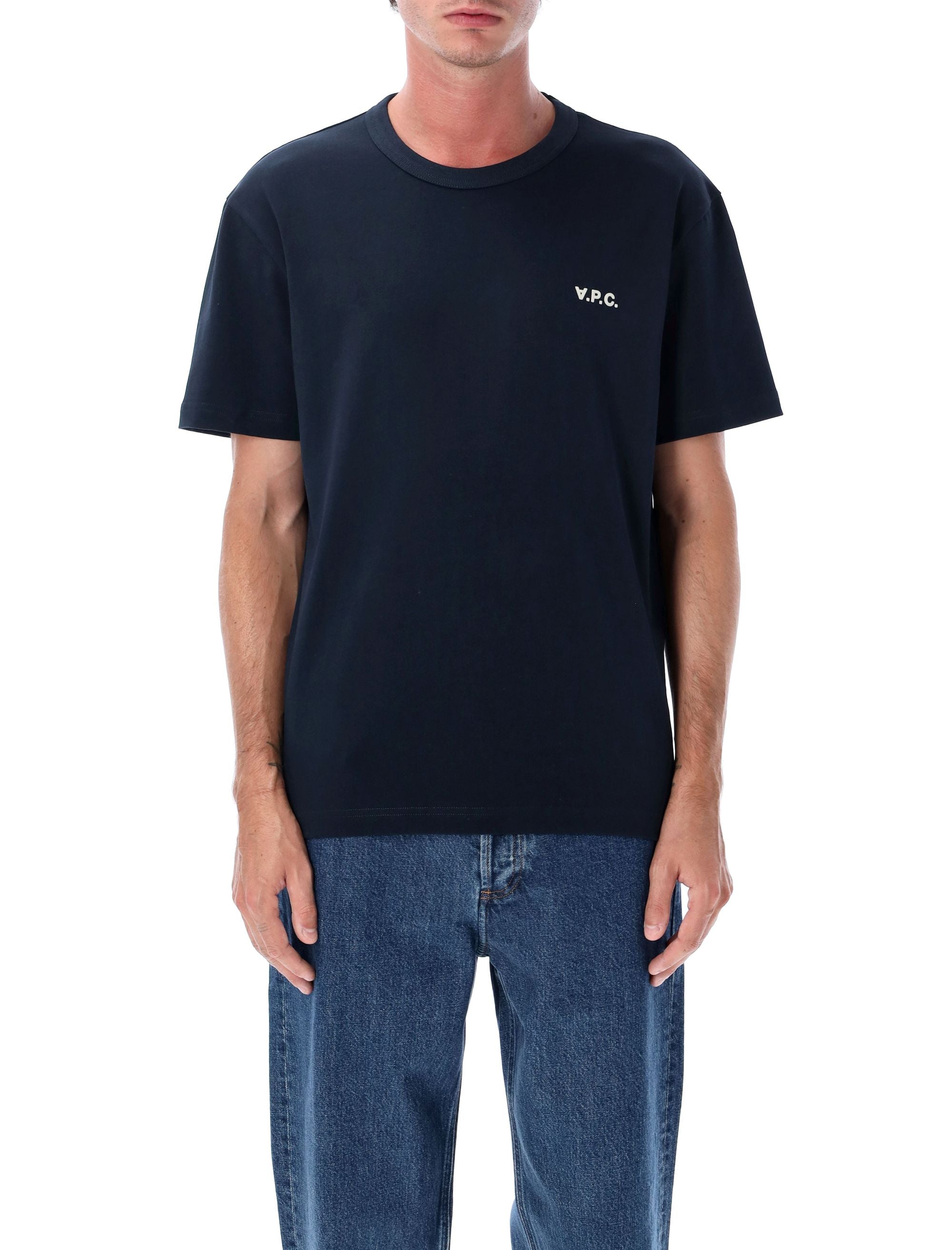 A.P.C. organic cotton boxy Petit VPC T-shirt Dark Navy
