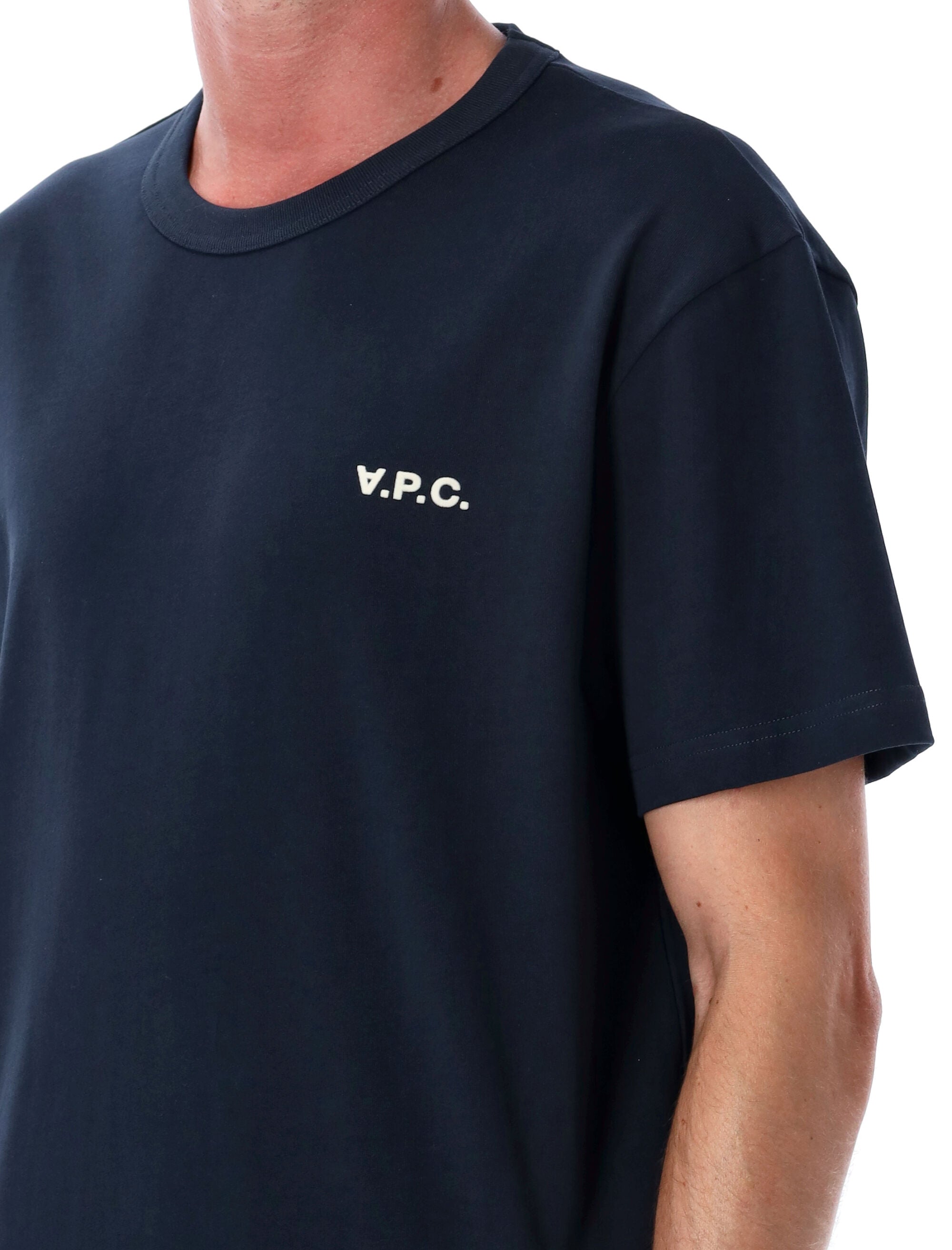 A.P.C. organic cotton boxy Petit VPC T-shirt Dark Navy