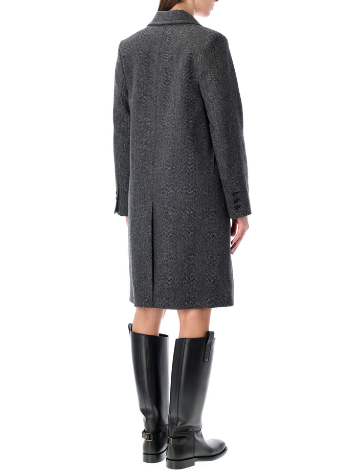 A.P.C. Ginny wool double-breasted coat Anthracite