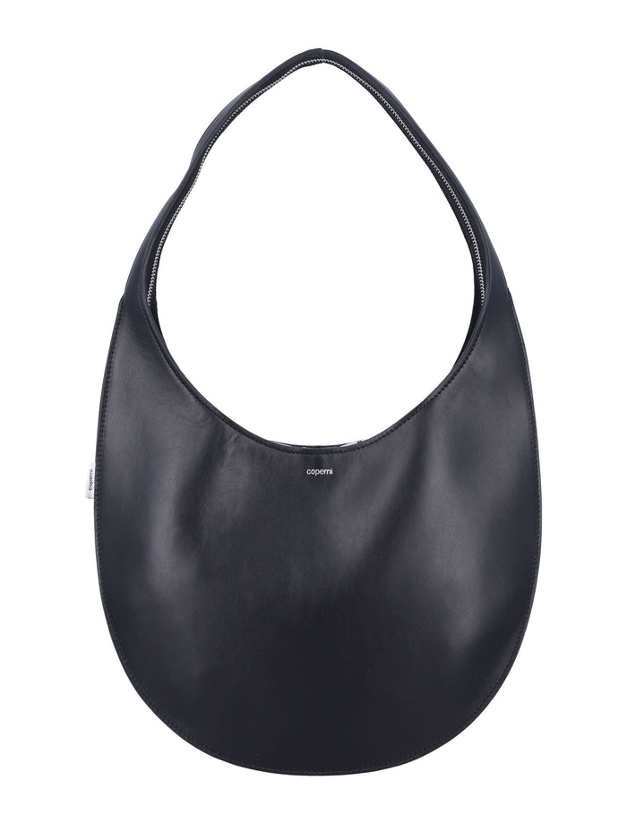 Medium Soft Leather Swipe Bag Black Shoulder