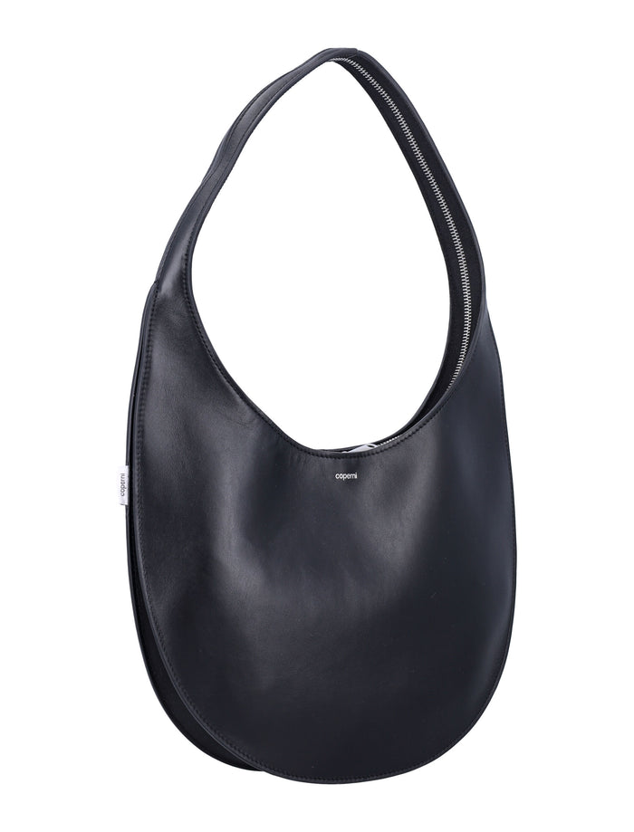 Medium Soft Leather Swipe Bag Black Shoulder