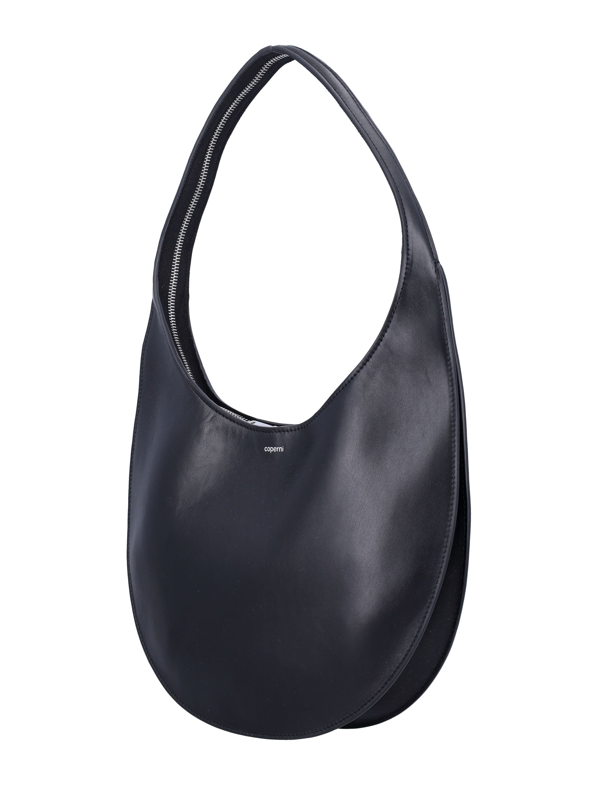 Medium Soft Leather Swipe Bag Black Shoulder