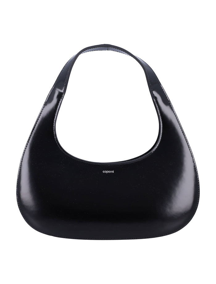 Black leather Slim Swipe baguette bag Shoulder