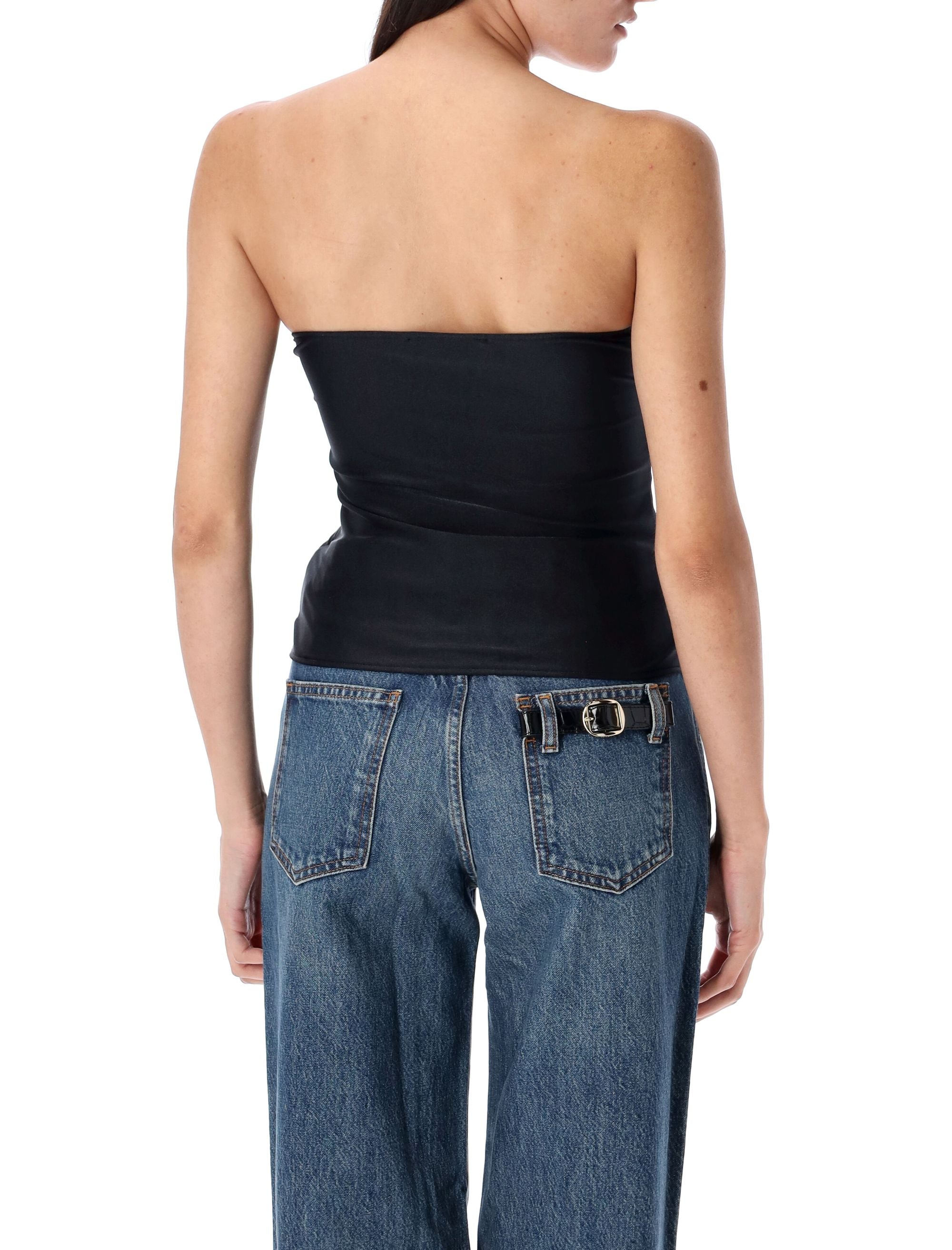 Multi buckle top Black Polyamide
