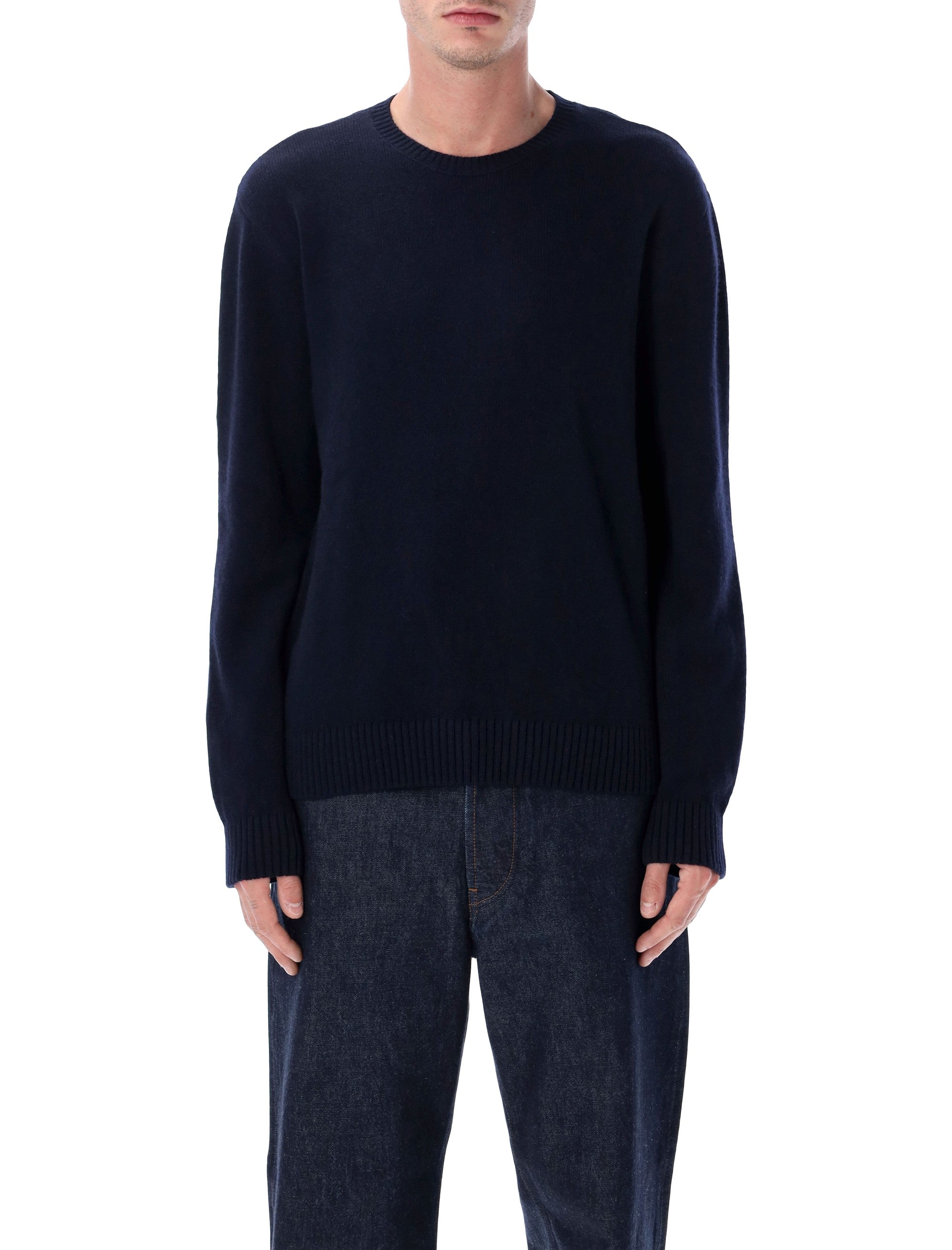 Colorful Standard recycled merino wool classic crewneck Navy Blue Sweater