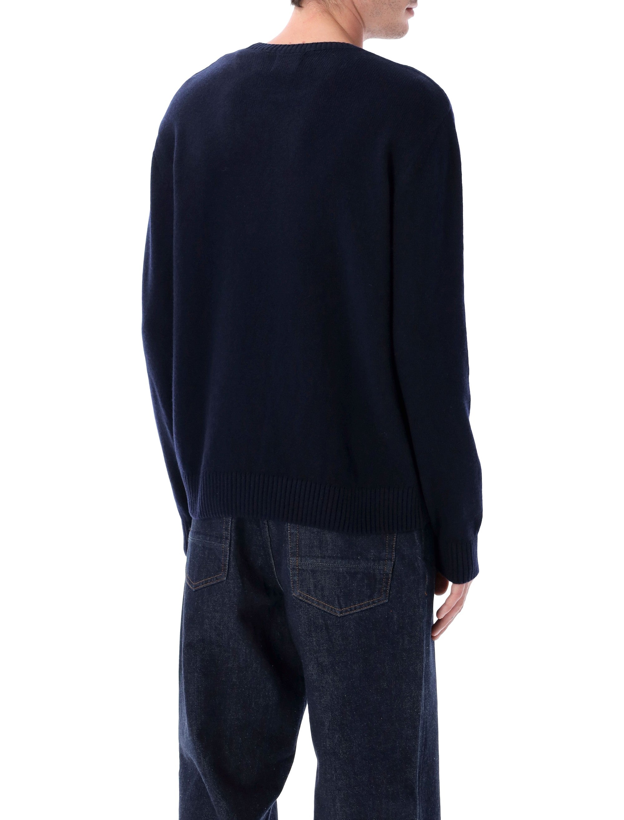 Colorful Standard recycled merino wool classic crewneck Navy Blue Sweater