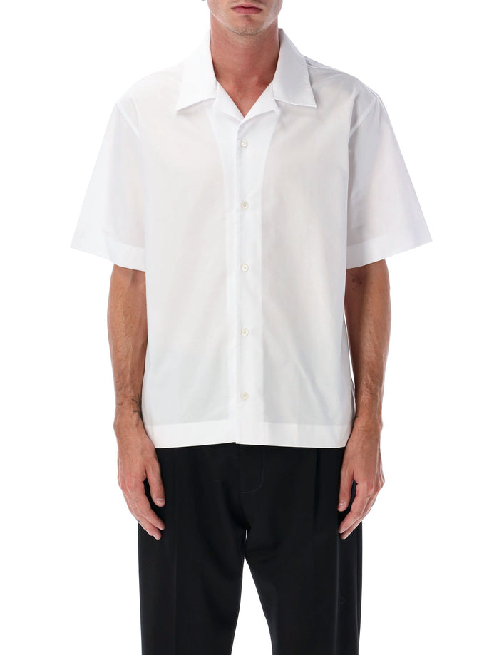Givenchy White Cotton Hawaiian Collar Shirt