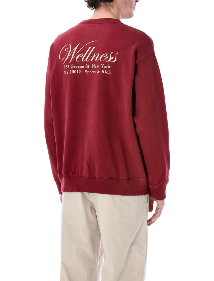 Sporty & Rich Soho crewneck sweatshirt Merlot Cotton