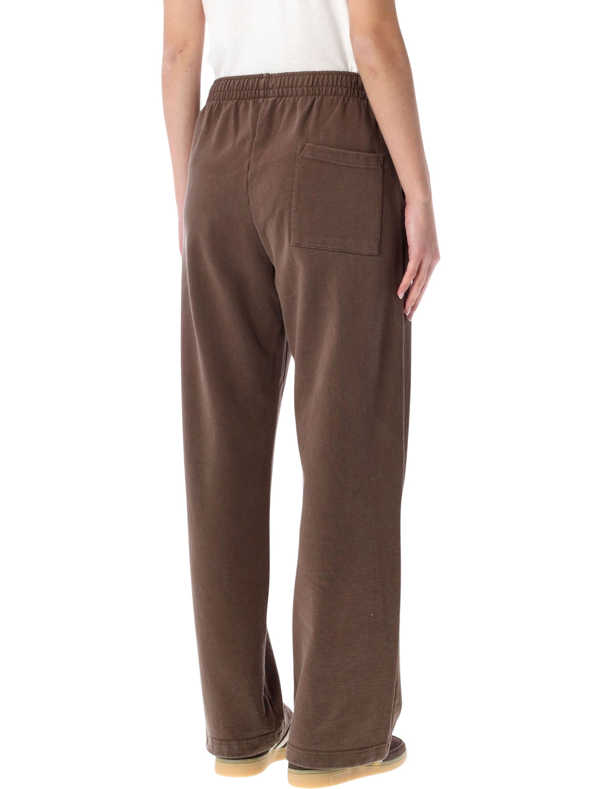 Sporty & Rich NY Crest embroidered sweatpants – Chocolate Cotton