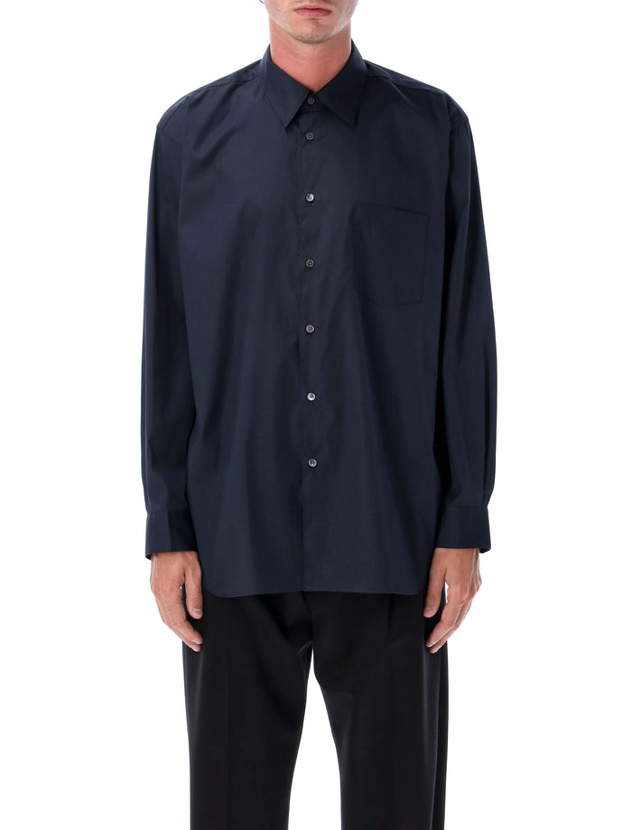 Dark blue cotton shirt Navy