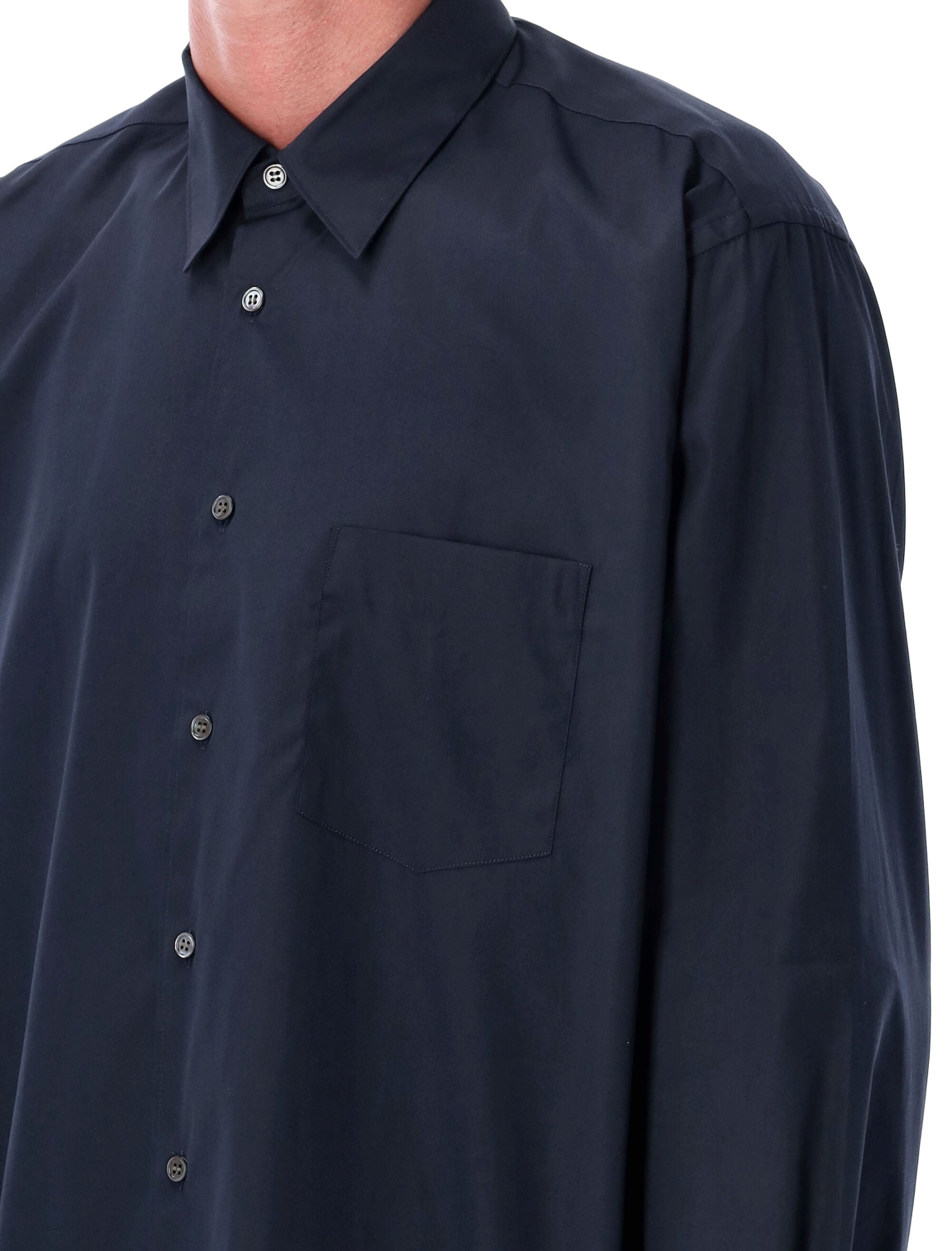 Dark blue cotton shirt Navy