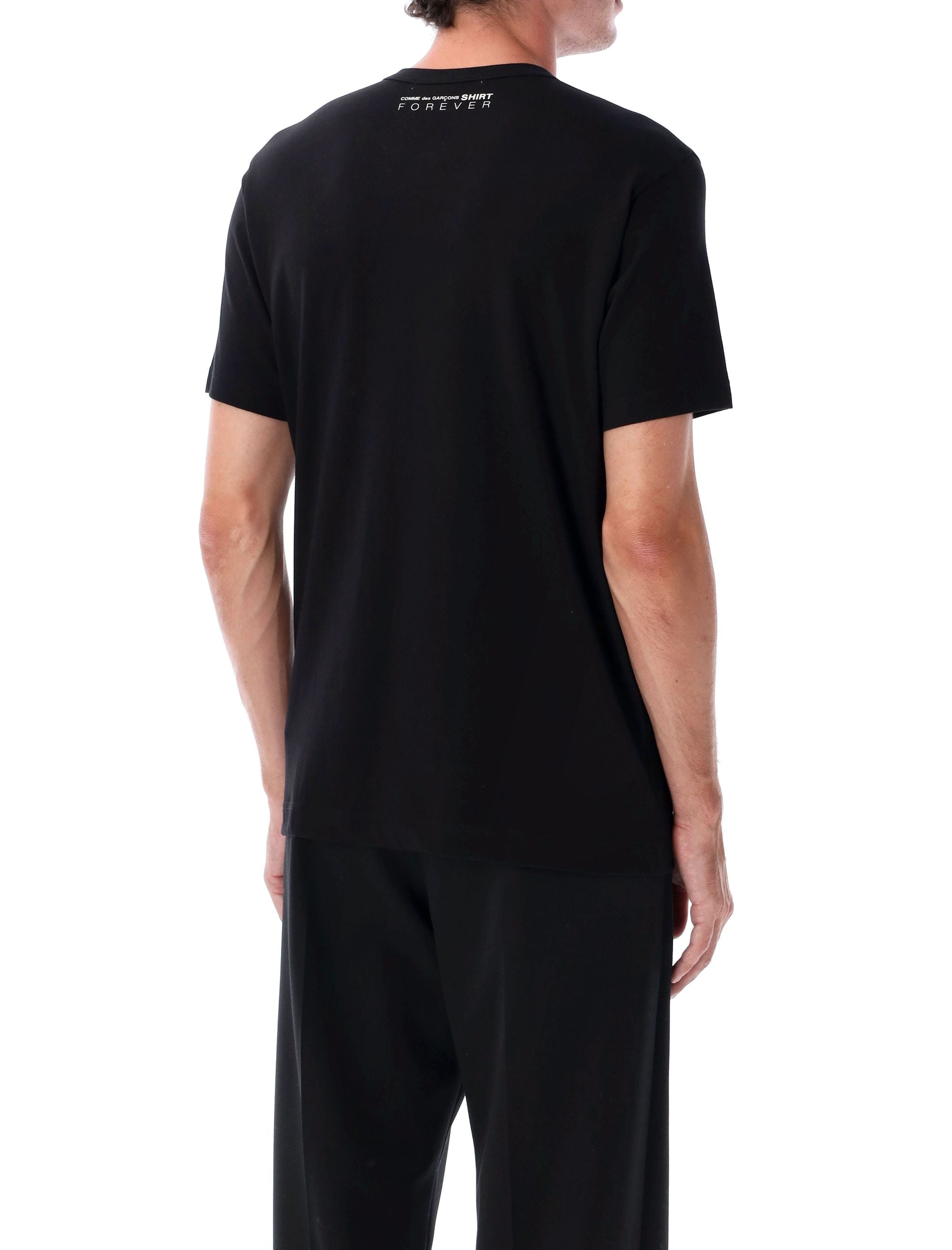 Forever short sleeves cotton t-shirt Black