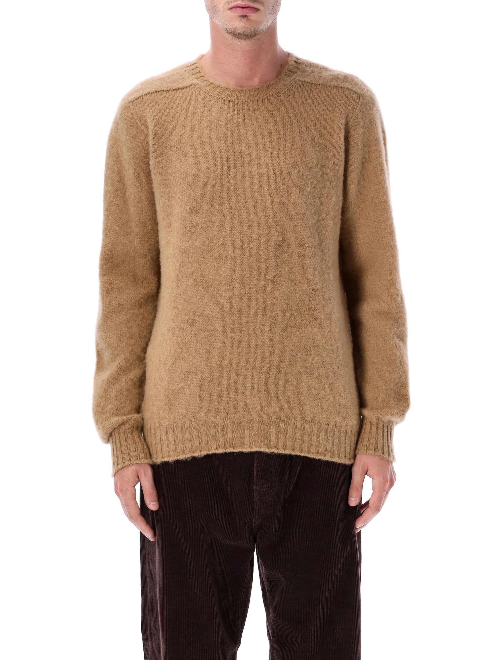 Howlin Shaggy Bear wool crewneck sweater Desert Cream Fine