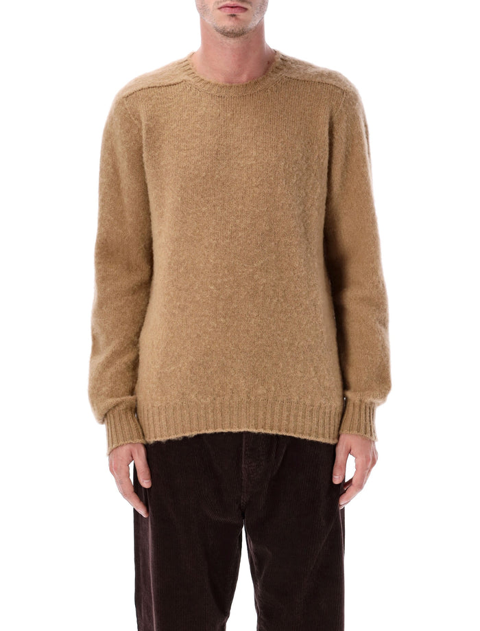 Howlin Shaggy Bear wool crewneck sweater Desert Cream Fine