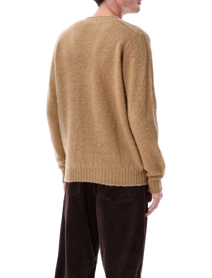 Howlin Shaggy Bear wool crewneck sweater Desert Cream Fine