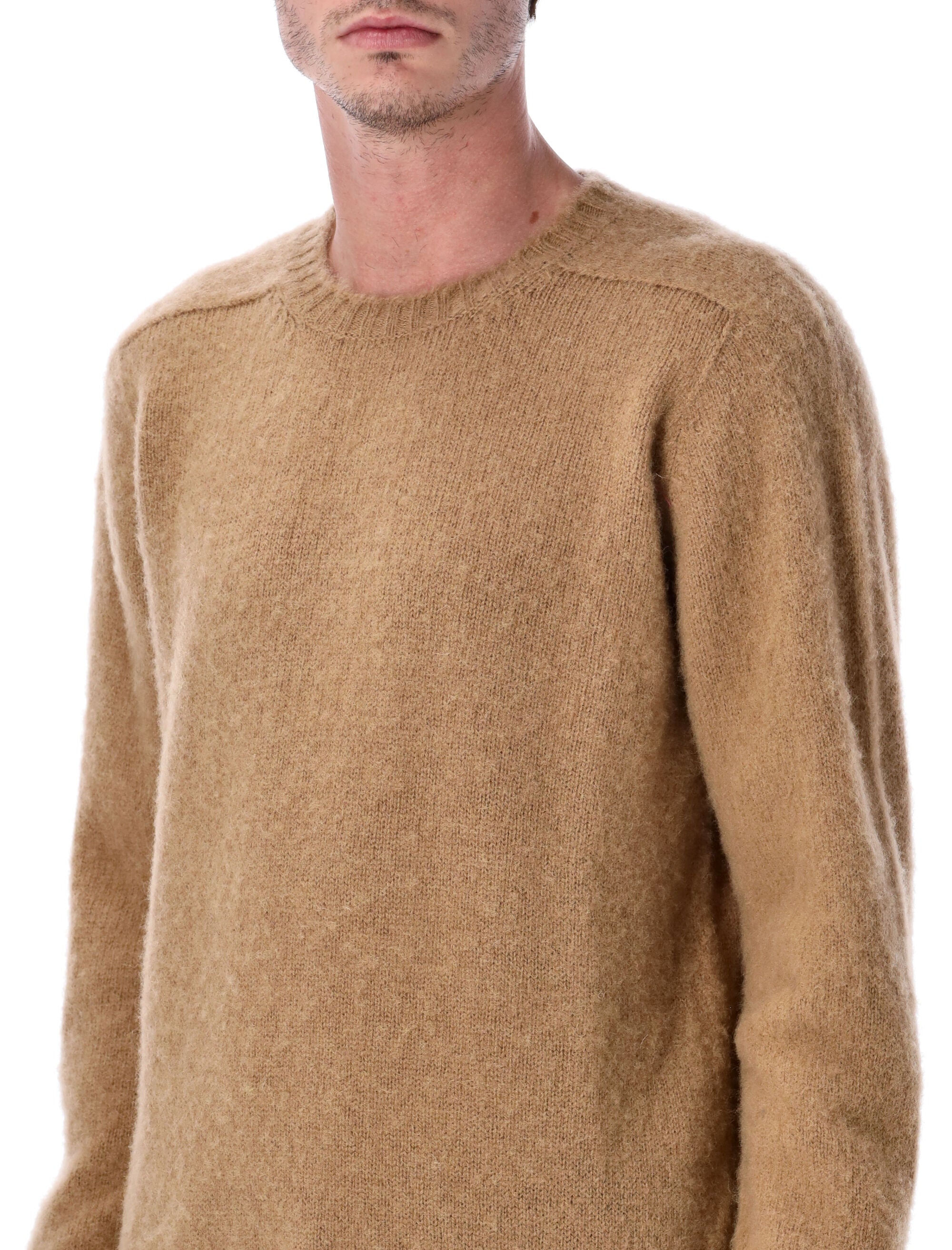 Howlin Shaggy Bear wool crewneck sweater Desert Cream Fine