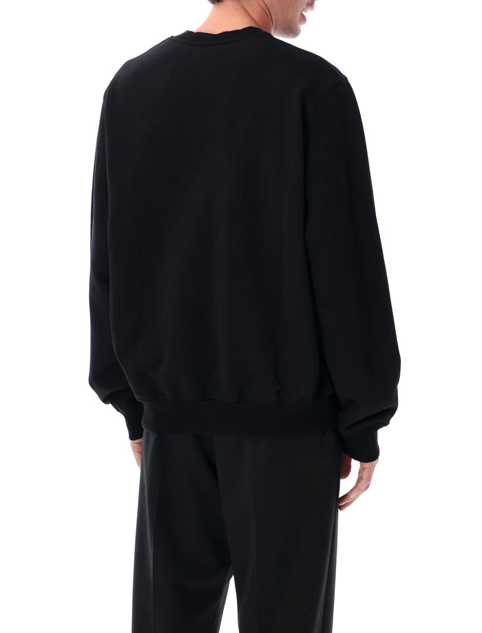 Casablanca Manga Tennis Ball Sweatshirt Black Loopback Organic Cotton