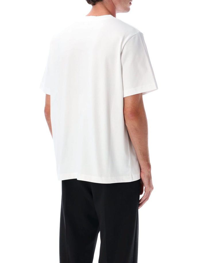 Casablanca White Casa Way Orange Mascot T-Shirt Bright Jersey Organic Cotton