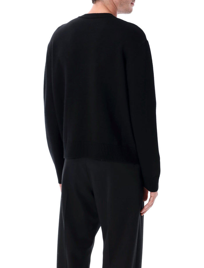 Casablanca Character Intarsia Crew sweater Kawaii Tennis Boy Merino Wool