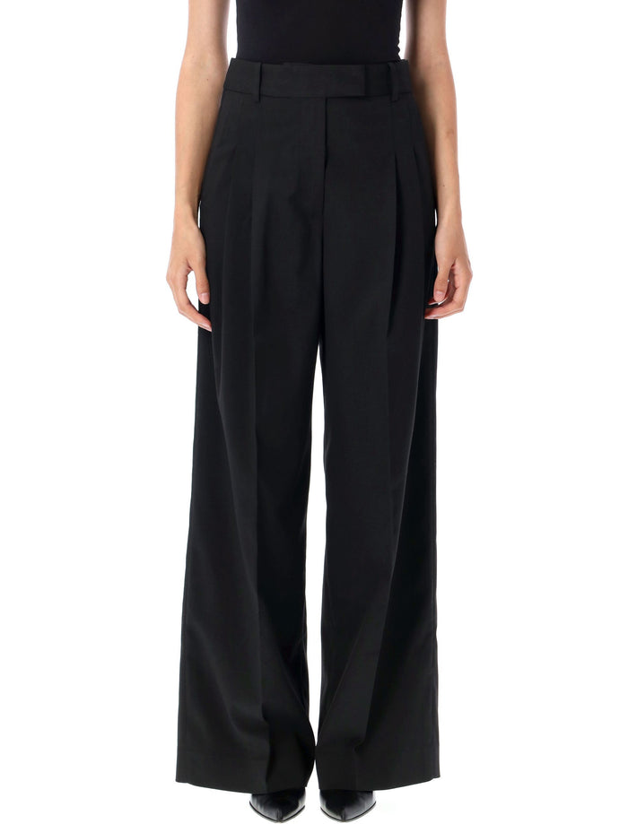 Cymbaria high-waist trousers Black Polyester Recycled Pant