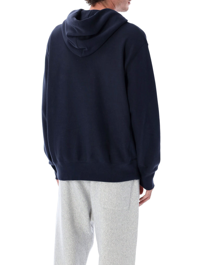 Champion relaxed-fit fleece hoodie Navy Cotton Sweatshirt