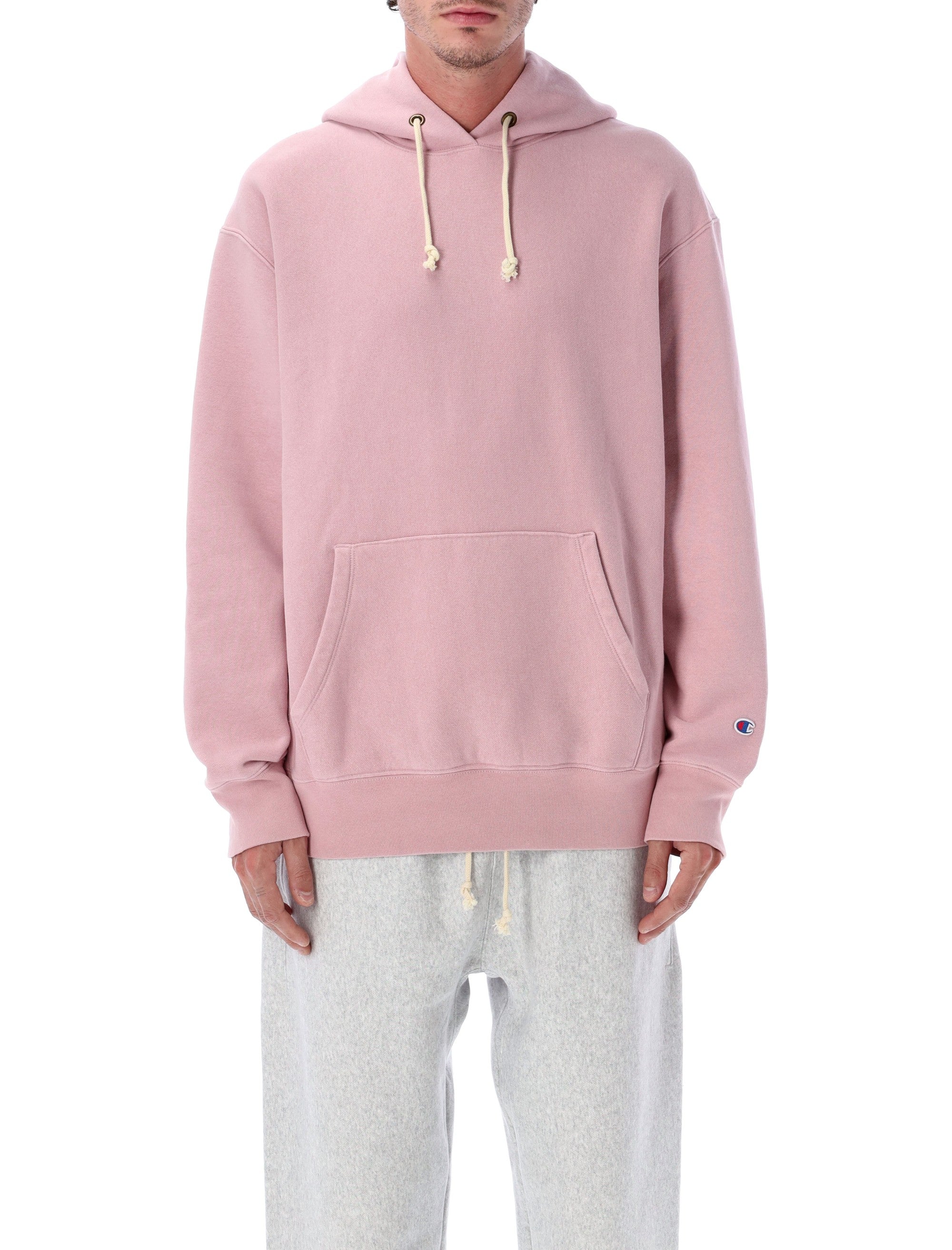 Champion relaxed-fit fleece hoodie Pink Cotton Sweatshirt