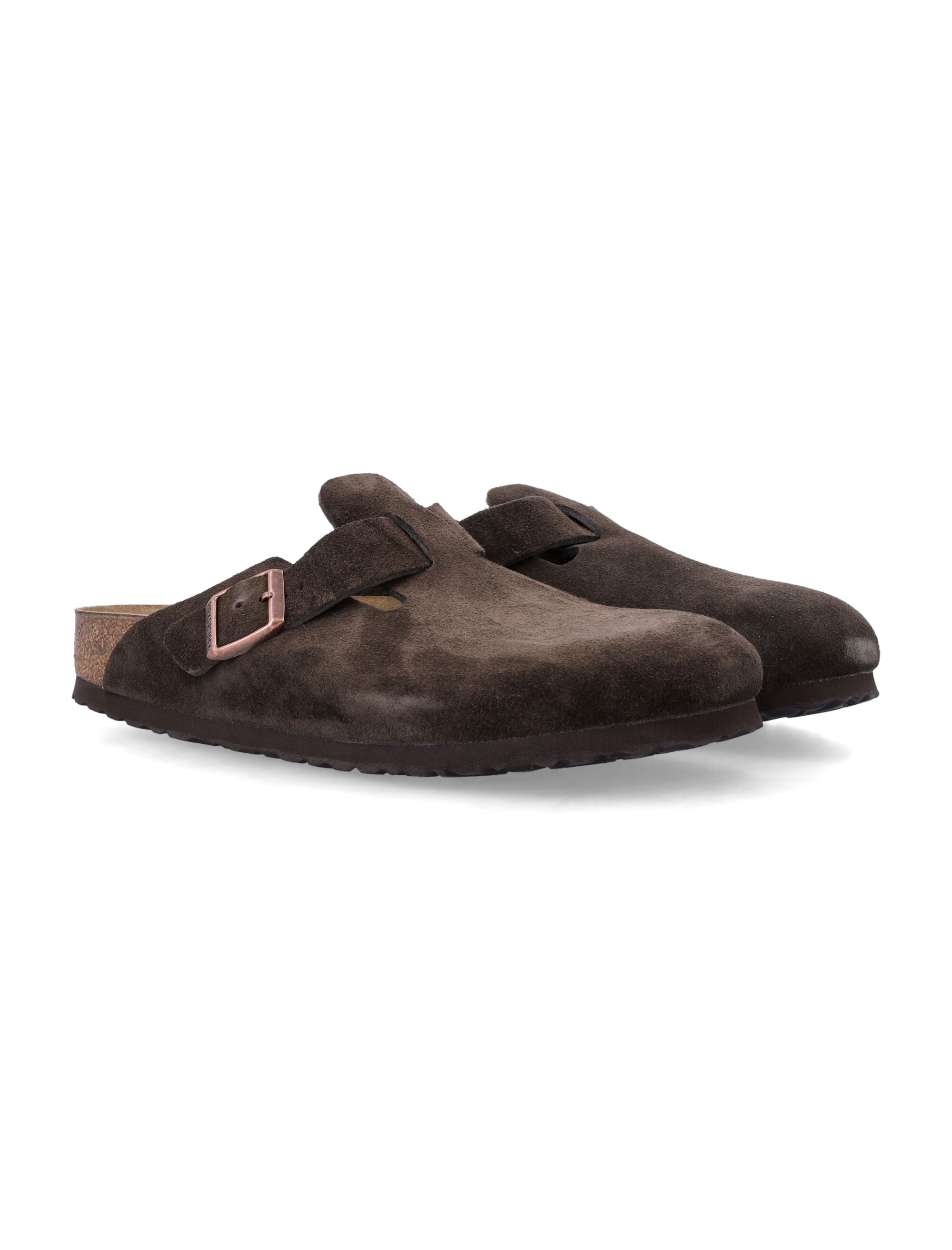 Boston suede clogs Mocha Upper Sandal