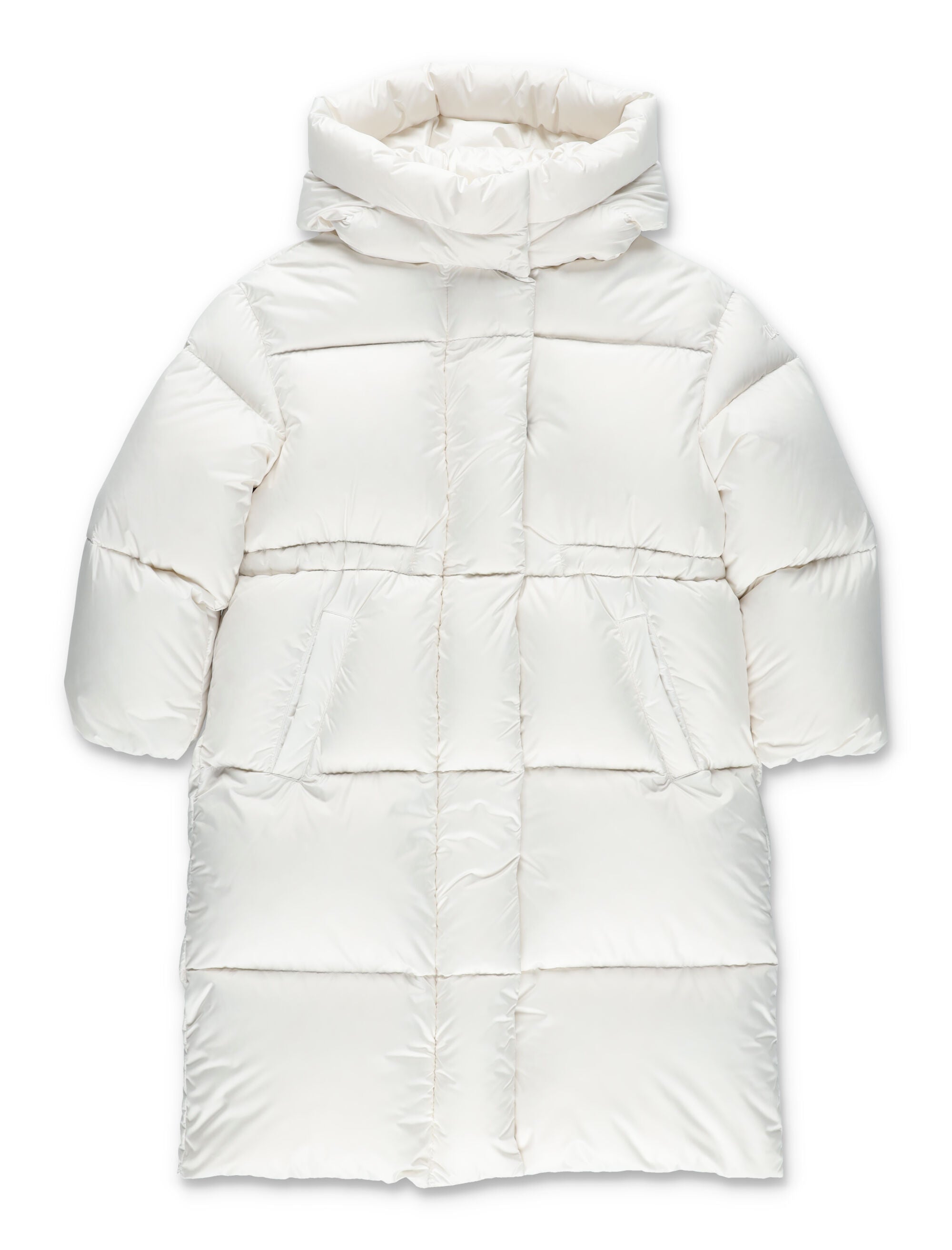 Il Gufo girls flared down jacket with hood White Polyester Lining