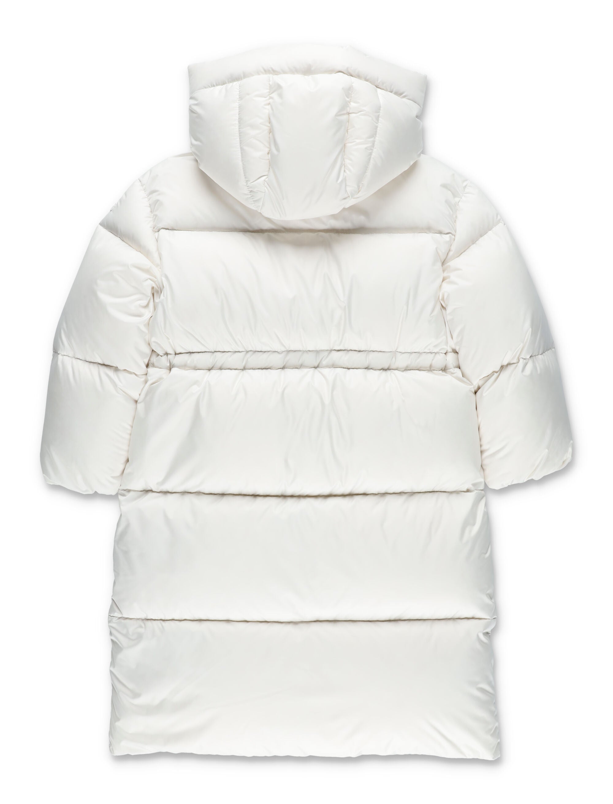 Il Gufo girls flared down jacket with hood White Polyester Lining