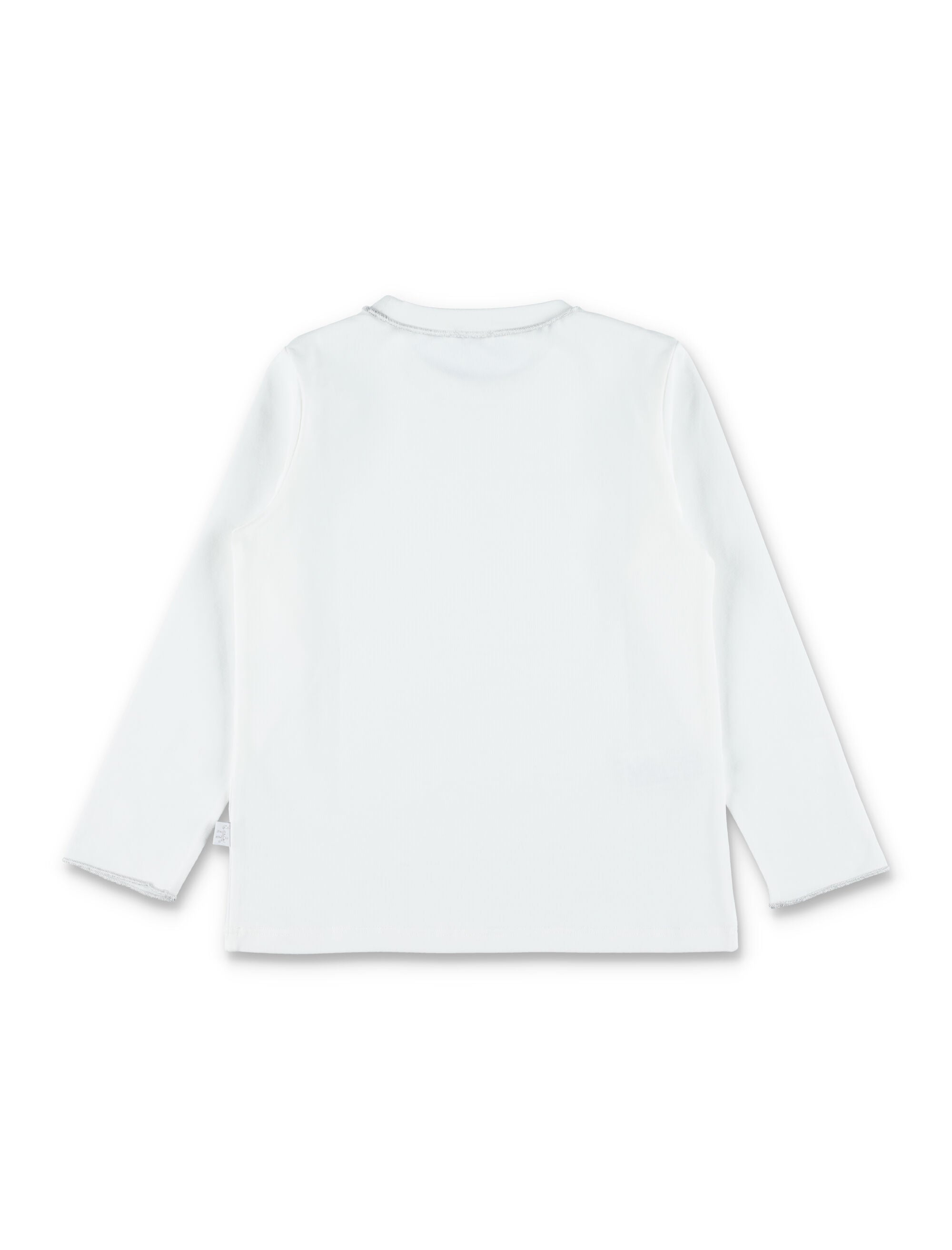 Il Gufo girls cotton jersey t-shirt with contrast trim White Cottone