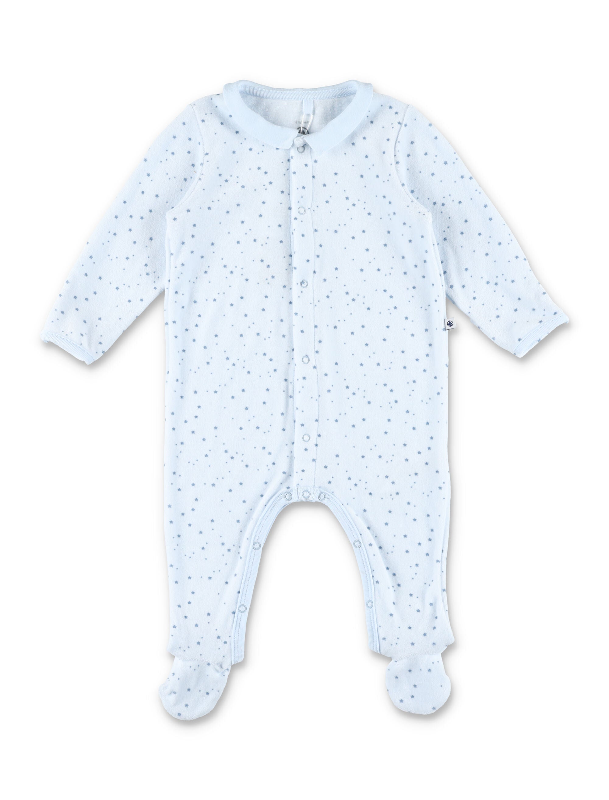 Kid - Printed velour pyjama suit Blue Cotton Jumpsuit