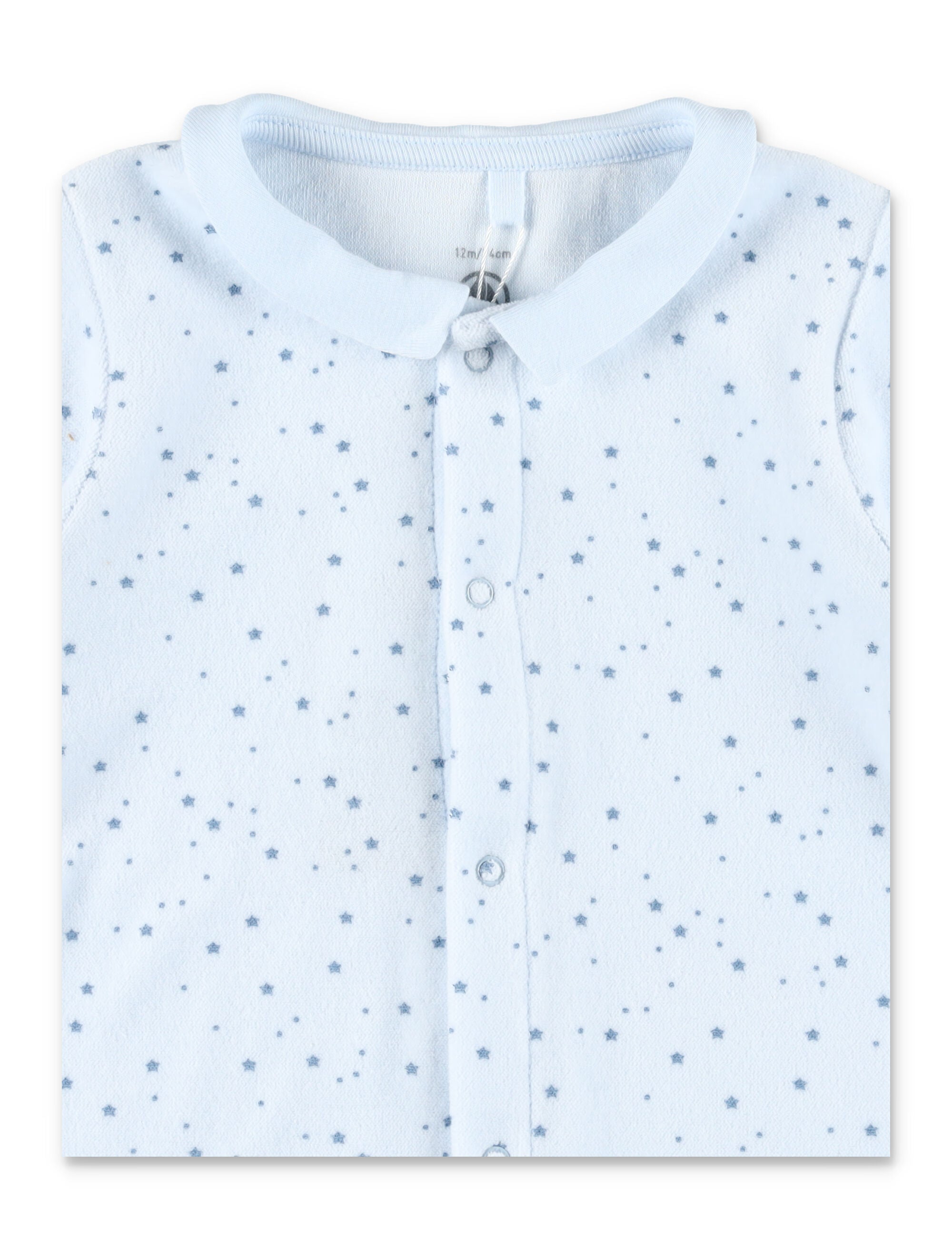 Kid - Printed velour pyjama suit Blue Cotton Jumpsuit