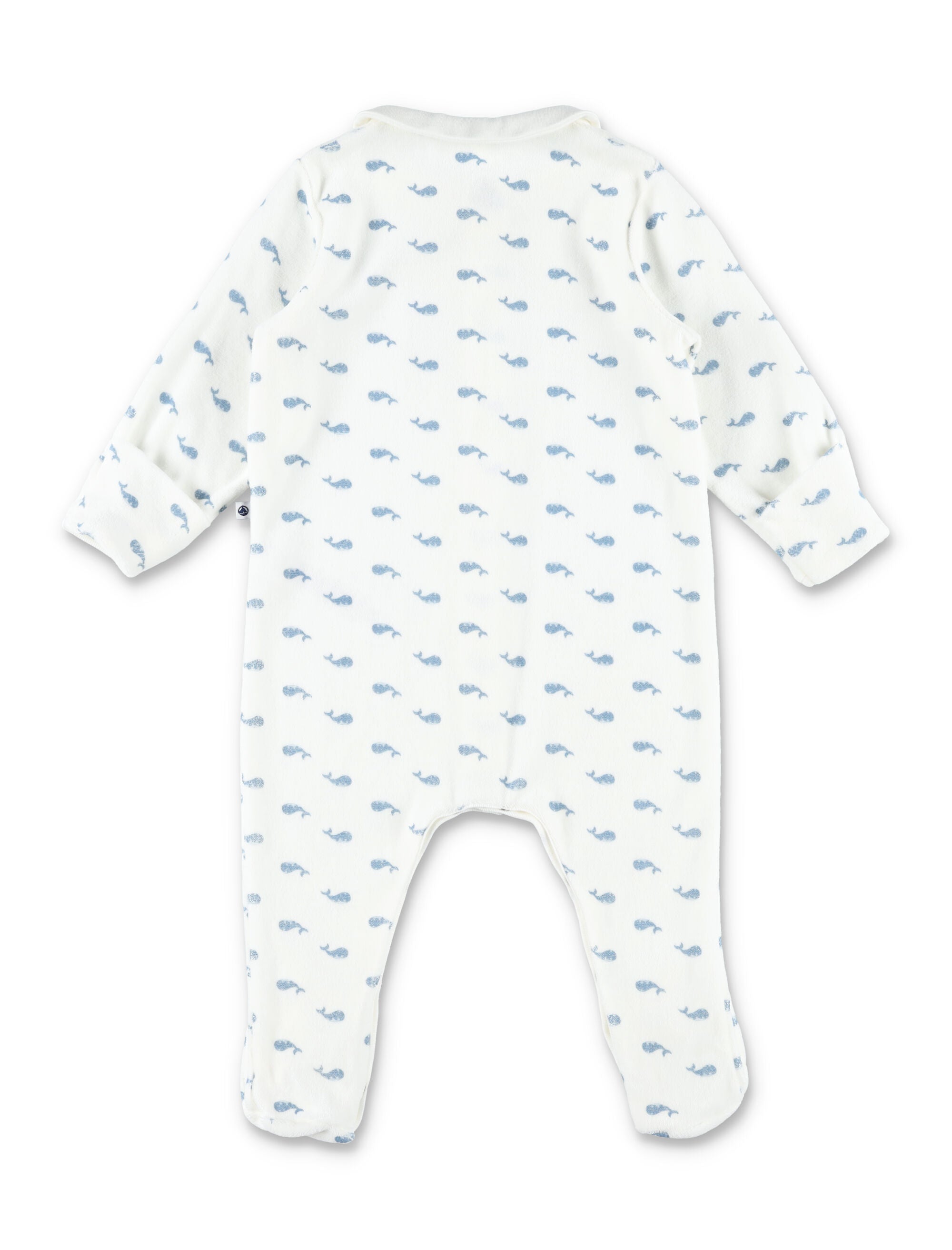 Kid - Printed velour pyjama suit Blue Cotton Jumpsuit