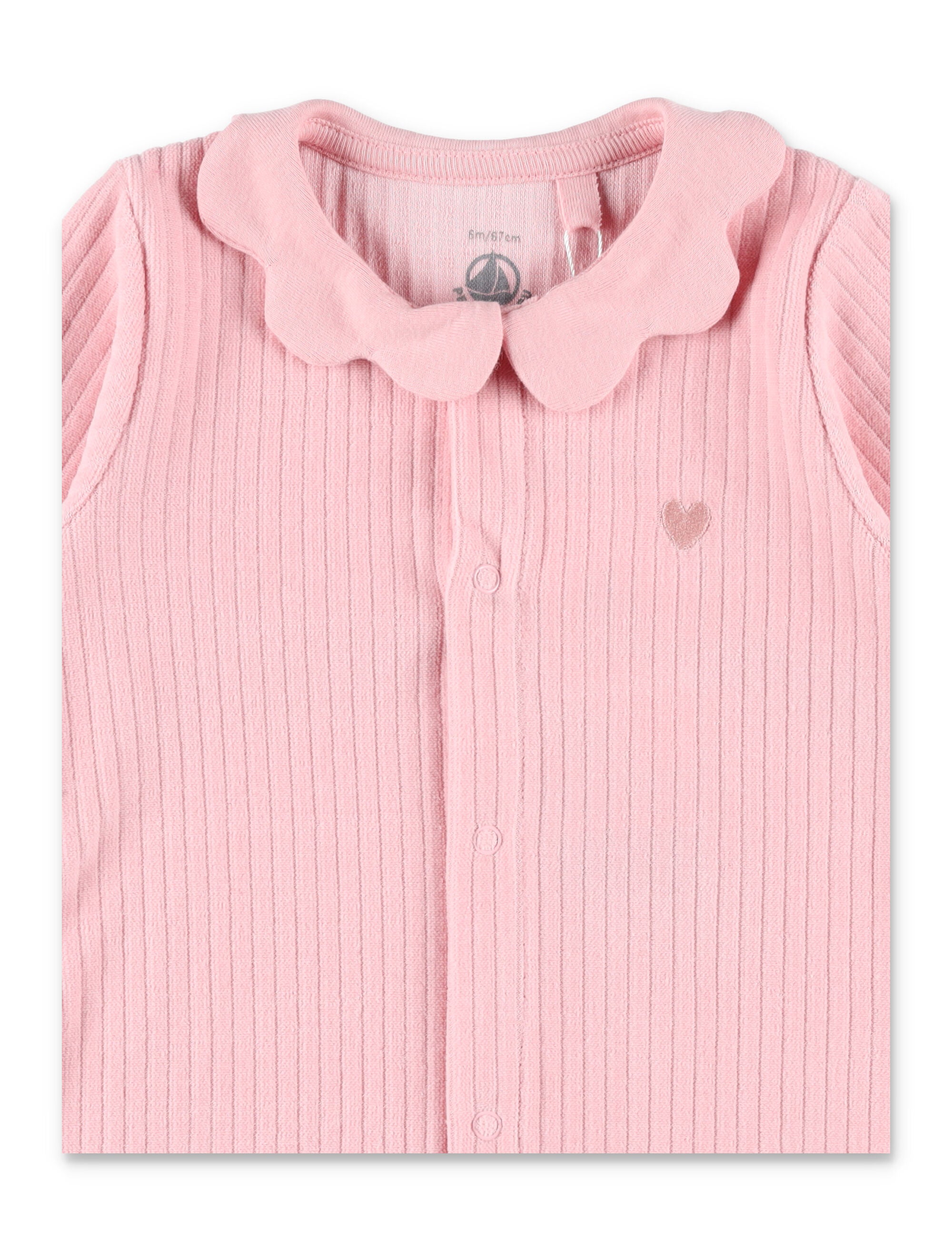 Kid - Plain velour pyjama suit Rose Cotton Jumpsuit