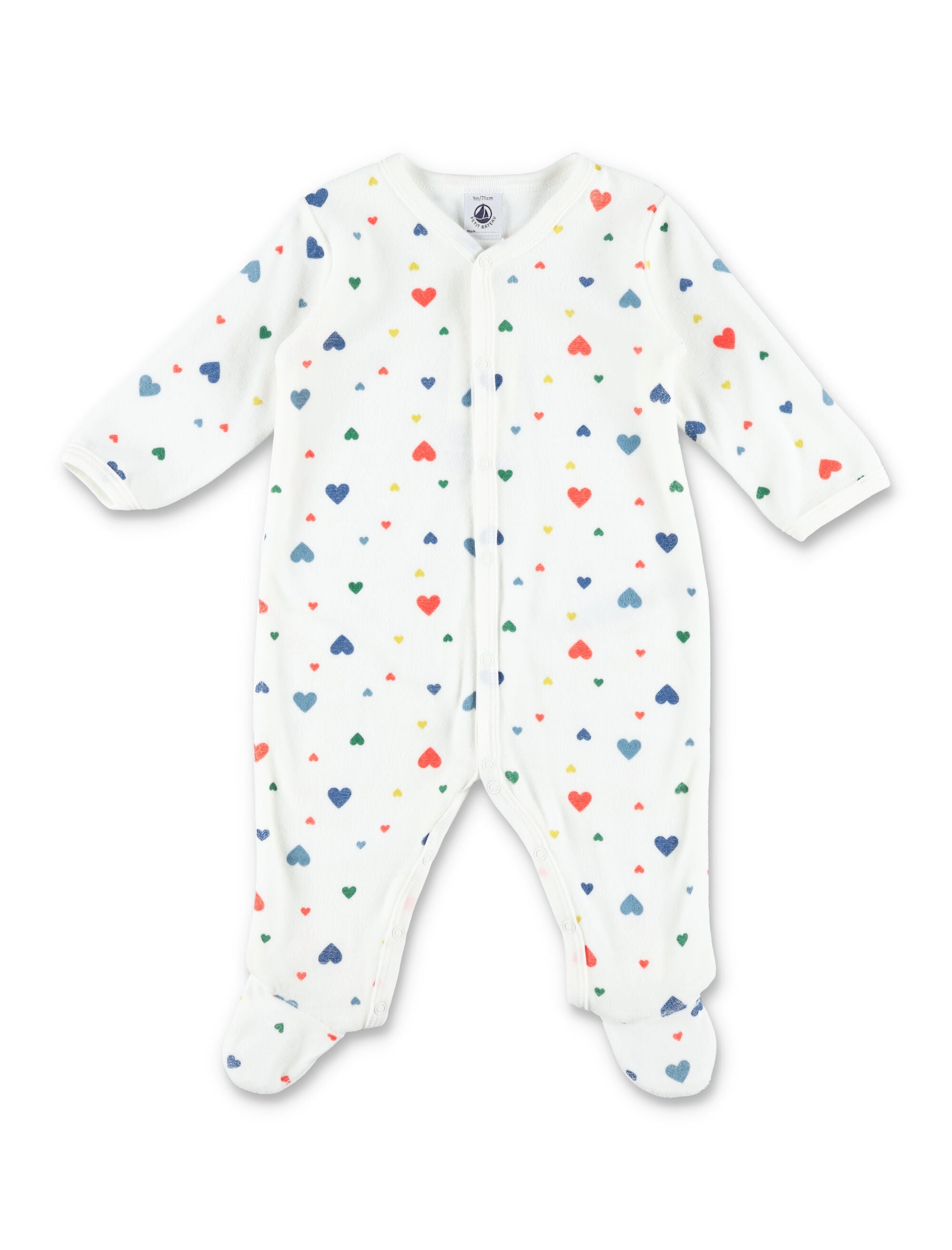Kid - Printed velour pyjama suit Multi Cotton Jumpsuit